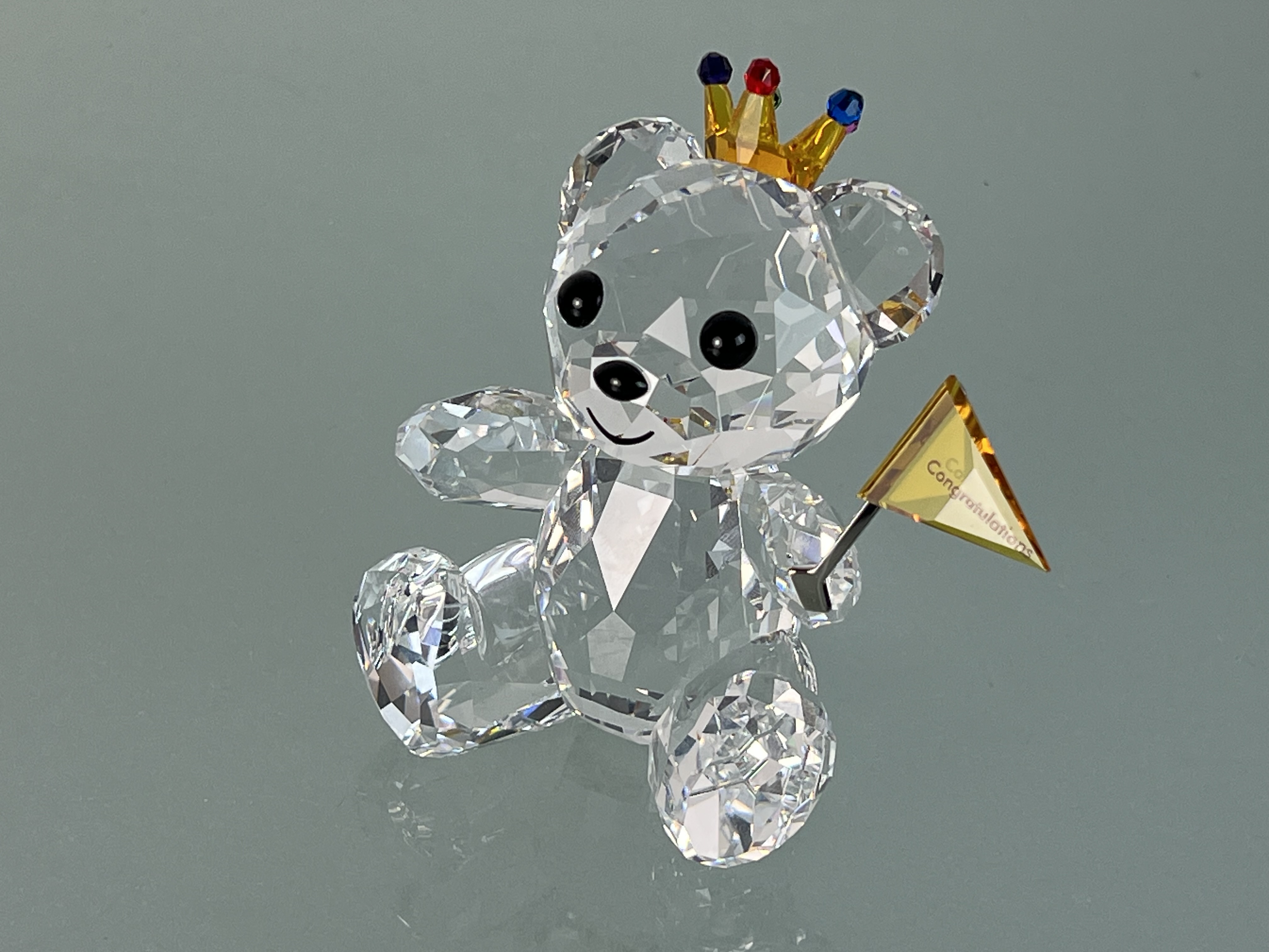 Swarovski Figur 5492229 Kris Bär Herzlichen Glückwunsch ( Groß ) 8,7 cm. Top Zustand