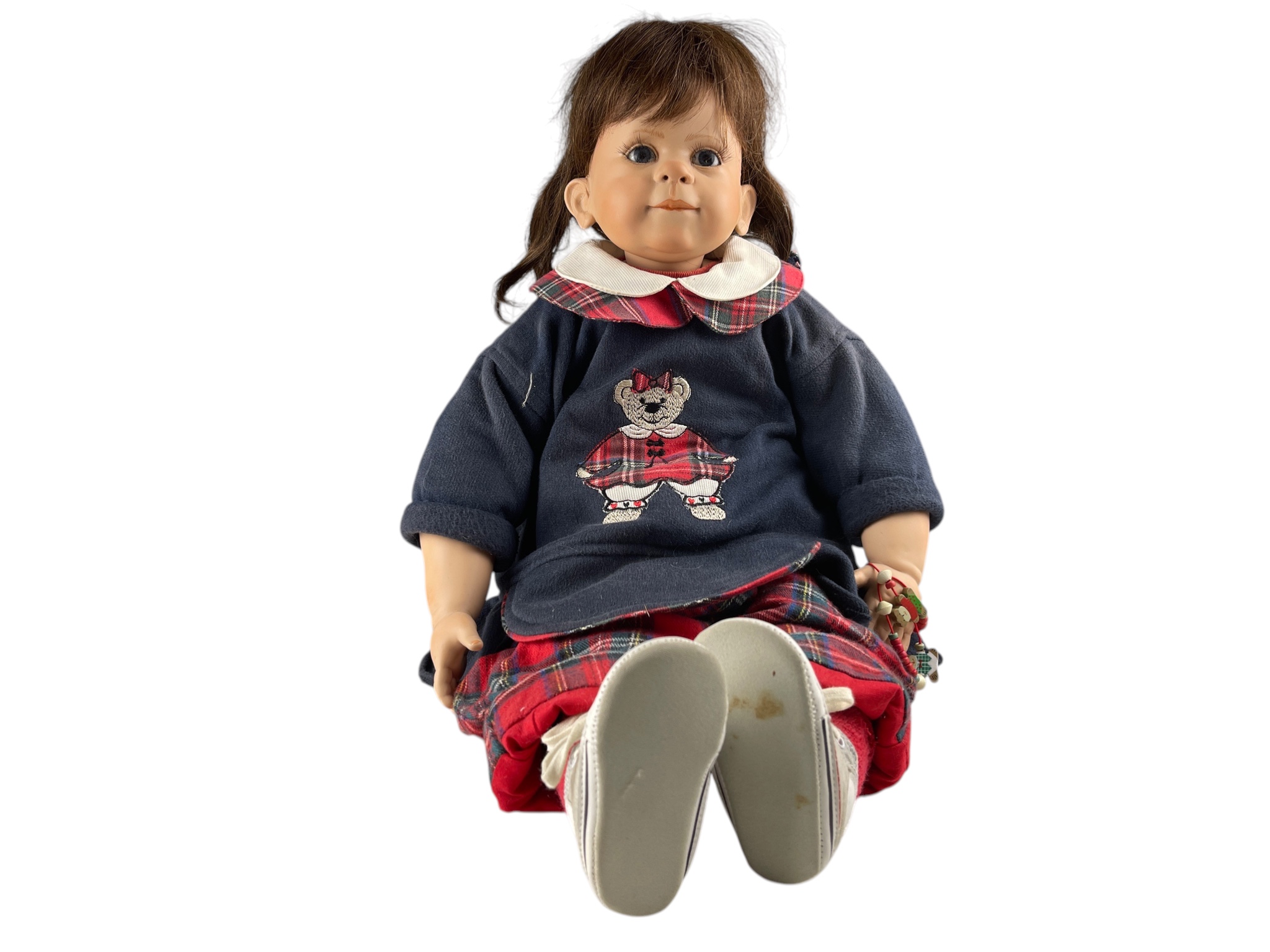 Künstlerpuppe Porzellan Puppe 64 cm. Zustand siehe Fotos