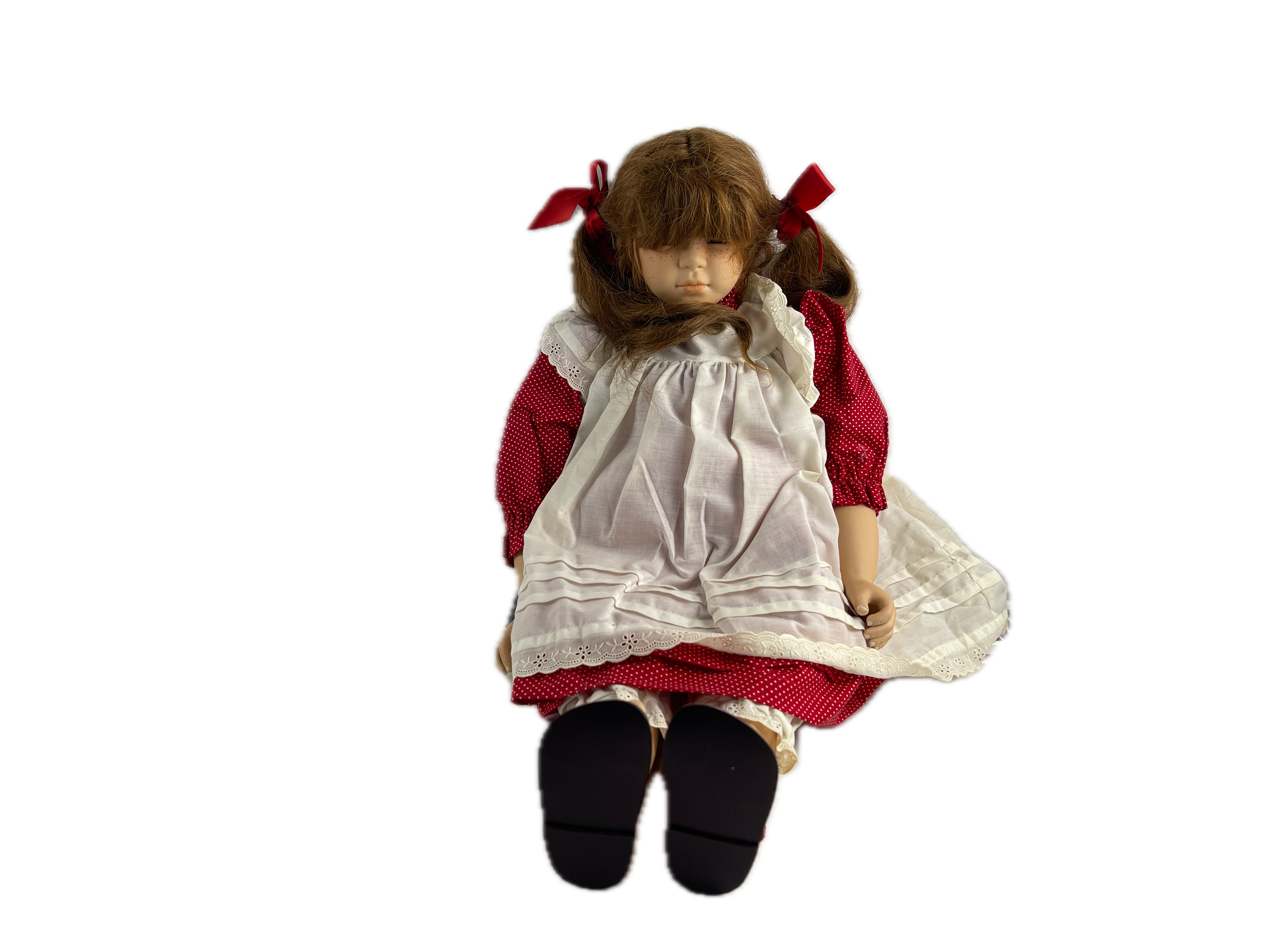Margarete Steiff Künstlerpuppe Porzellan Puppe 58 cm. Top Zustand 
