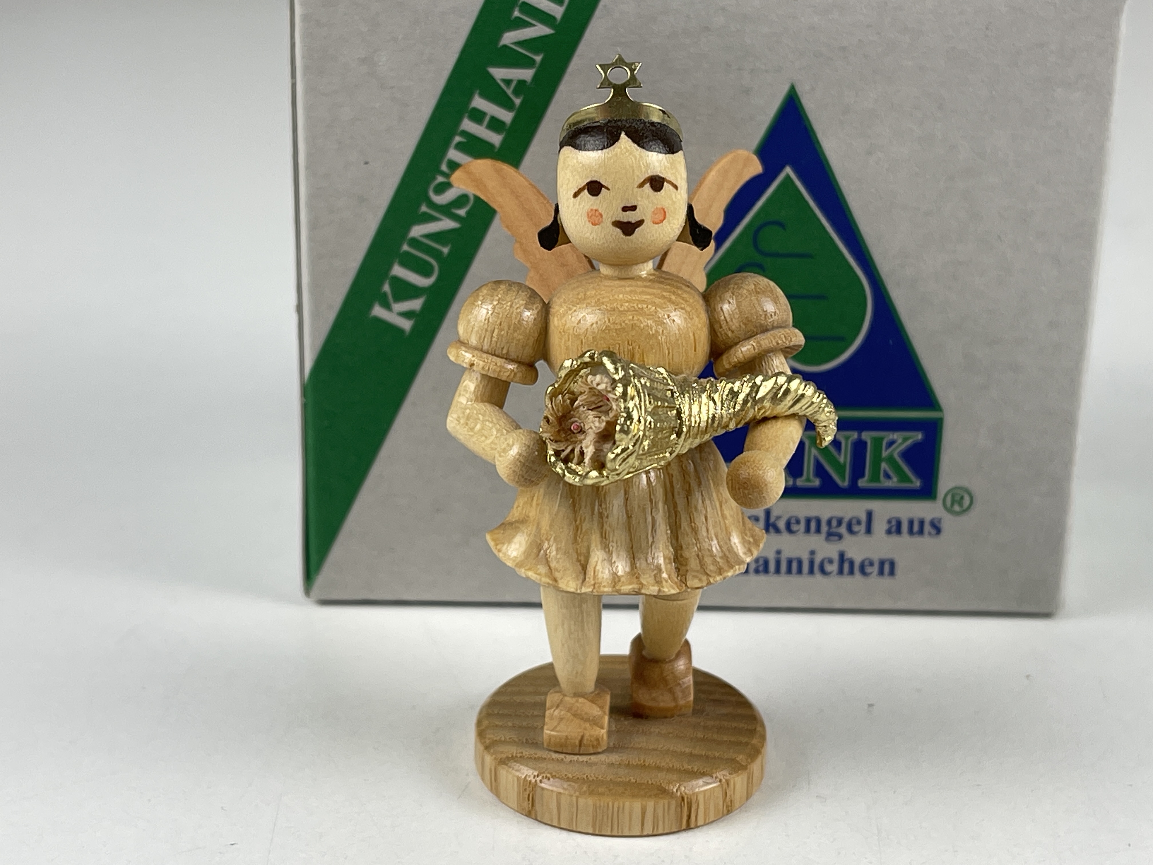 Erzgebirge Blank Figur Engel 6,8 cm. Top Zustand OVP     
