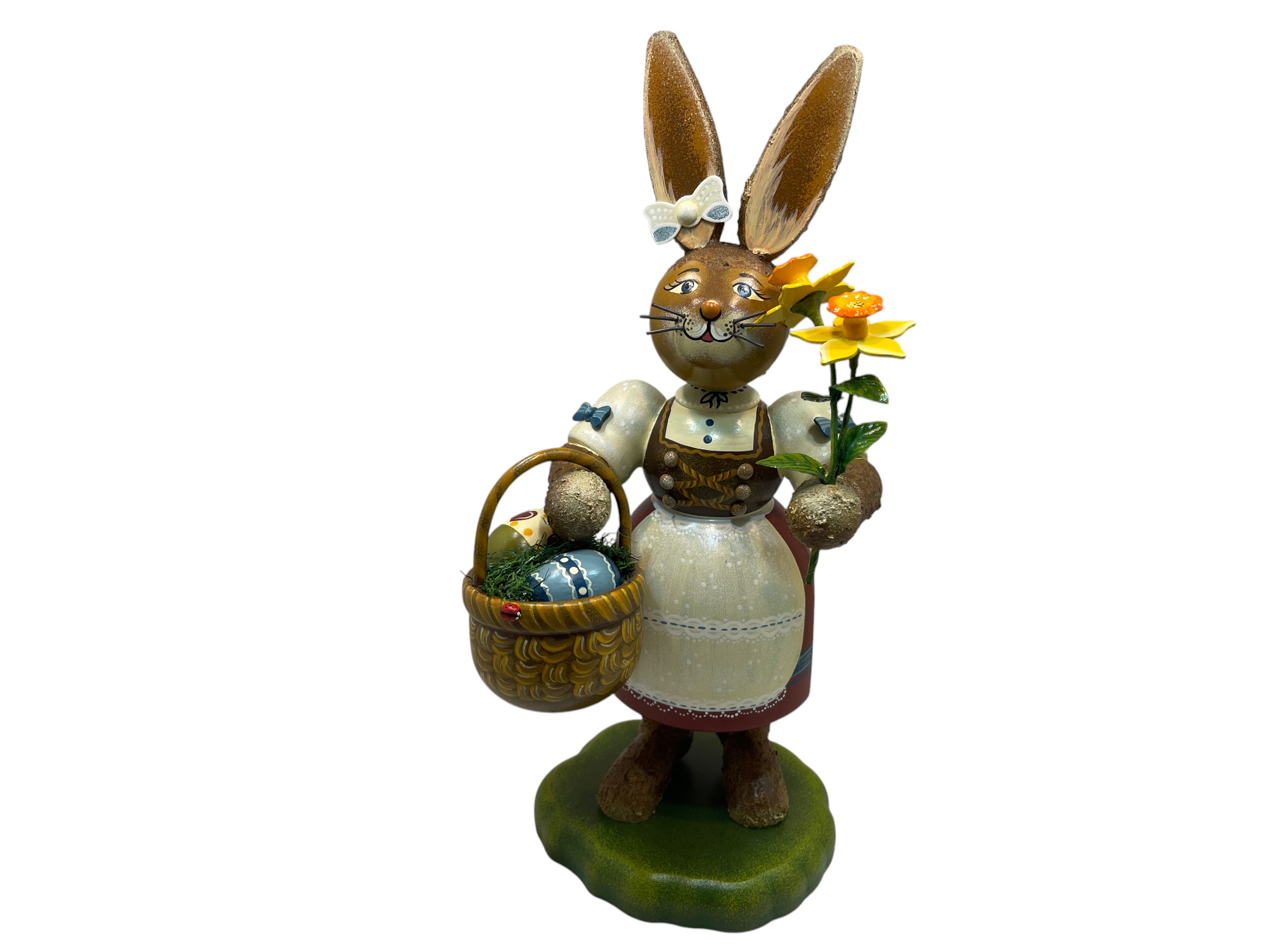 Erzgebirge Sammler Figur Hubrig Hase 29 cm. Top Zustand 
