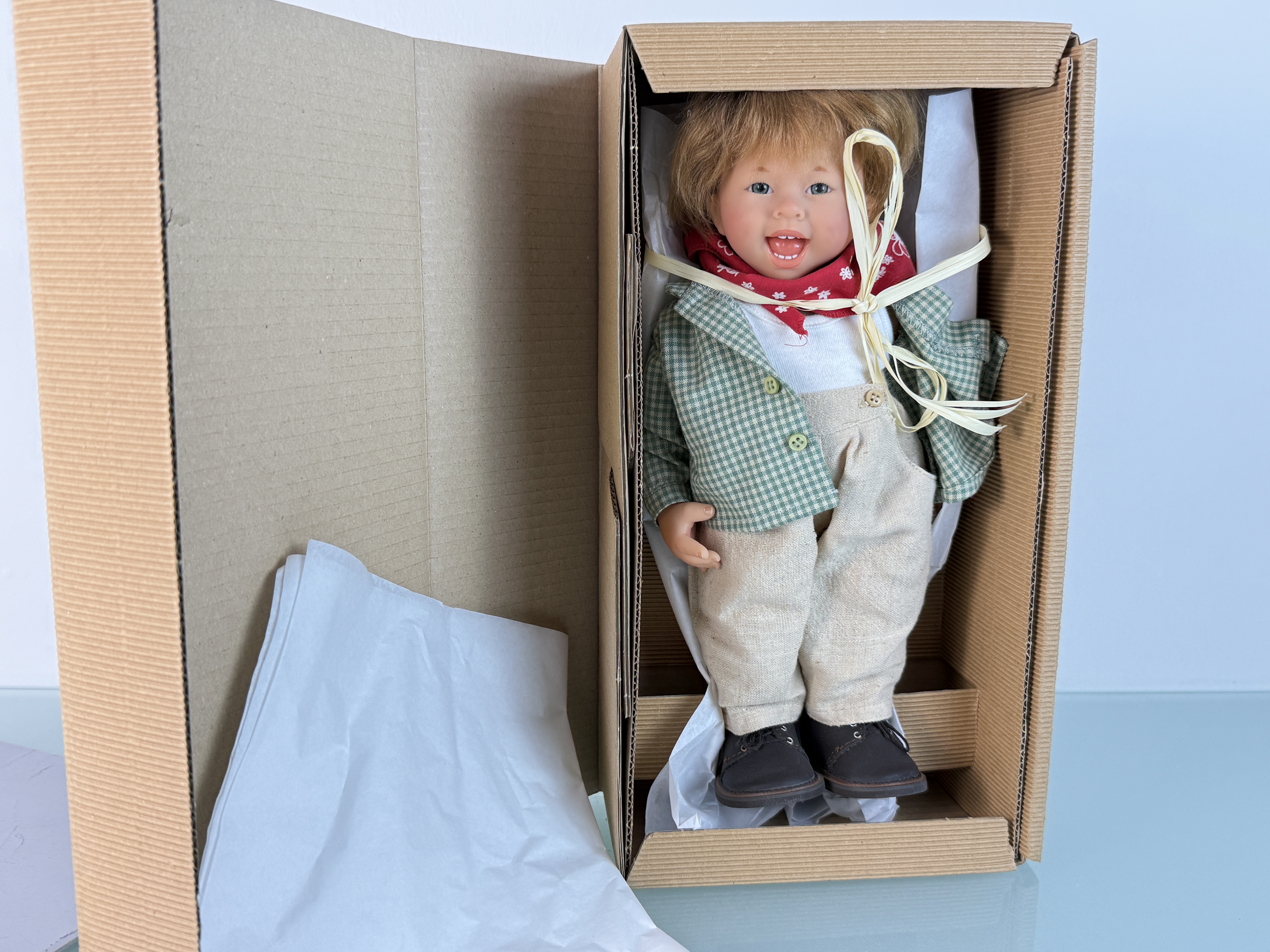 Künstlerpuppe Rosemarie Anna Müller Puppe 32 cm. Top Zustand