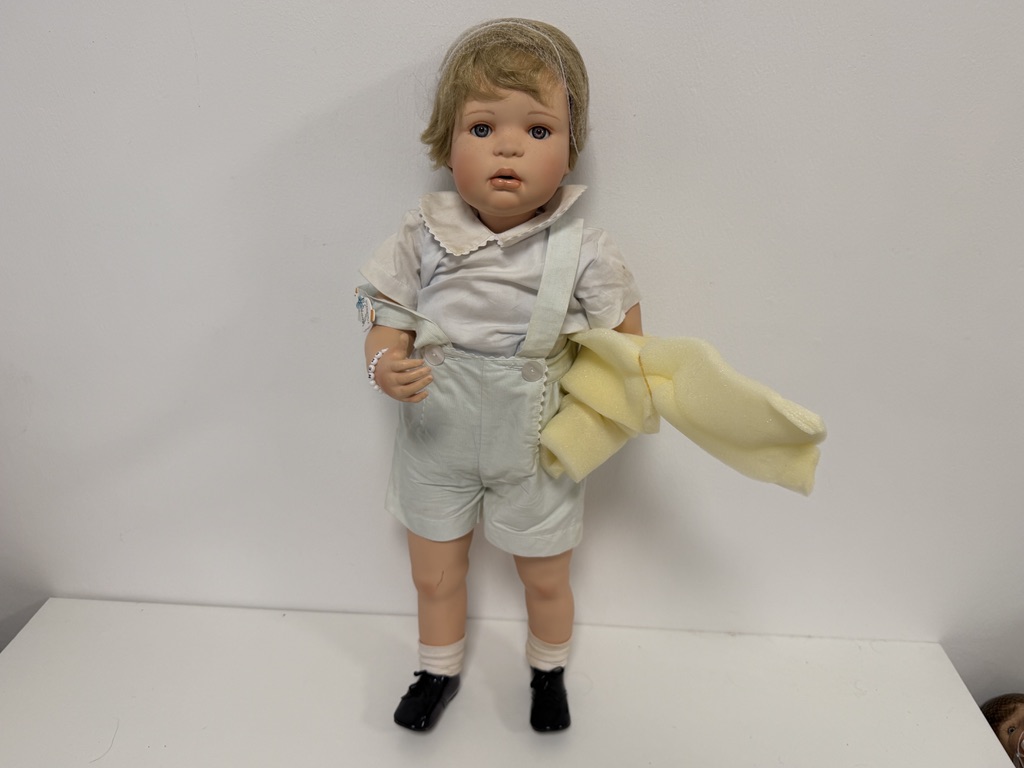 Inge Tenbusch Porzellan Künstlerpuppe Puppe 73 cm Top Zustand     