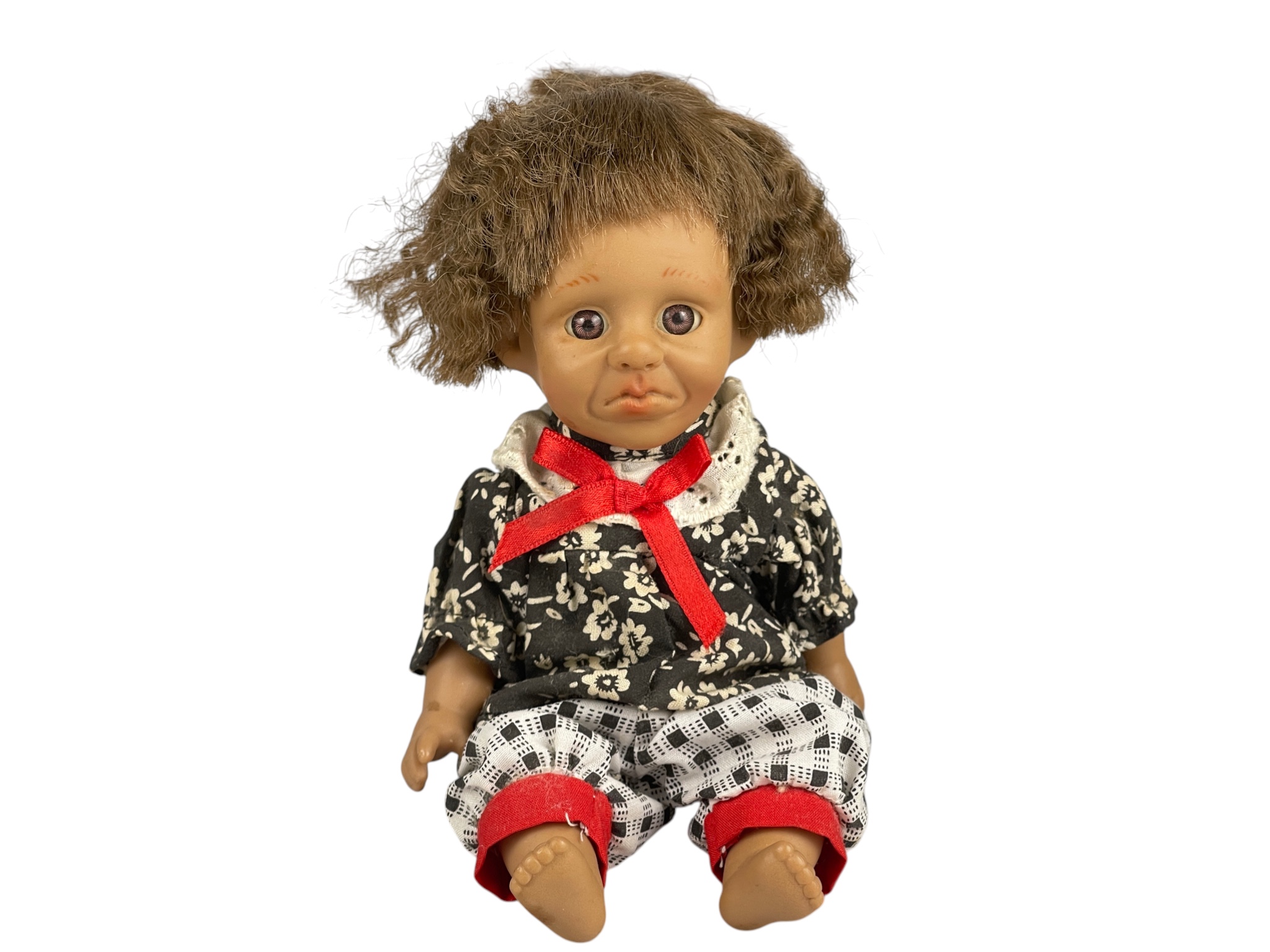 Sammler Puppe Vinyl Puppe 19 cm. Top Zustand  