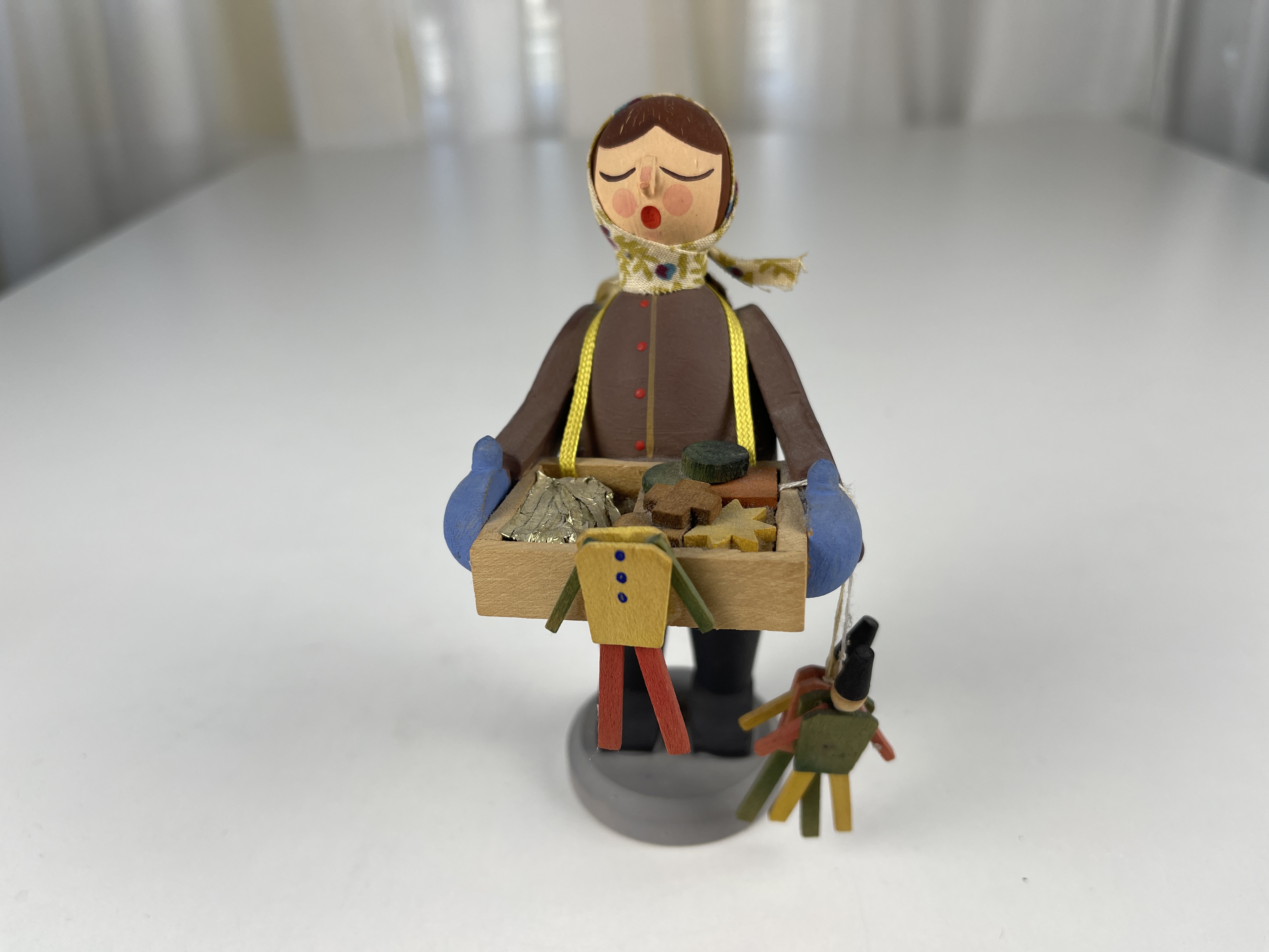 Erzgebirge Figur Sammler Holzfigur 13 cm. Zustand siehe Fotos 