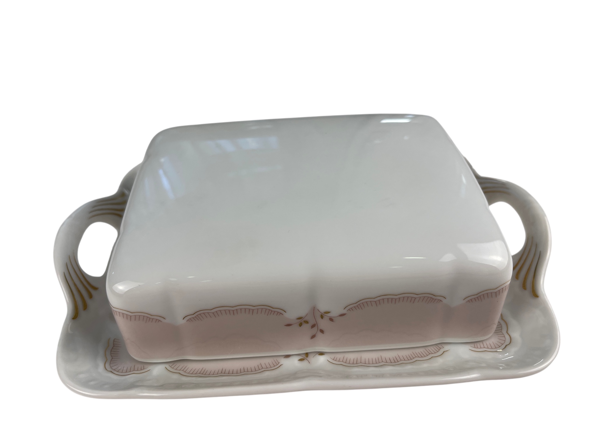  Hutschenreuther Porzellan Butterdose 13 x 18 x 5,5 cm. Top Zustand.  