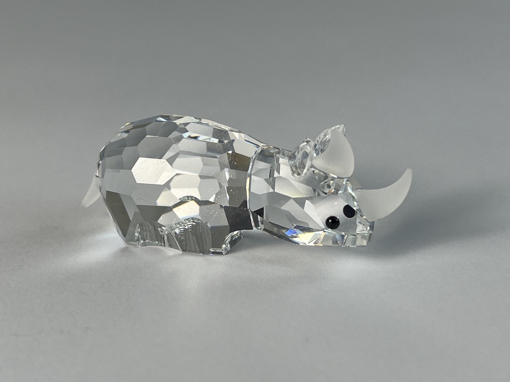 Swarovski Figur 151521 Nashorn 6,3 cm. Top Zustand 