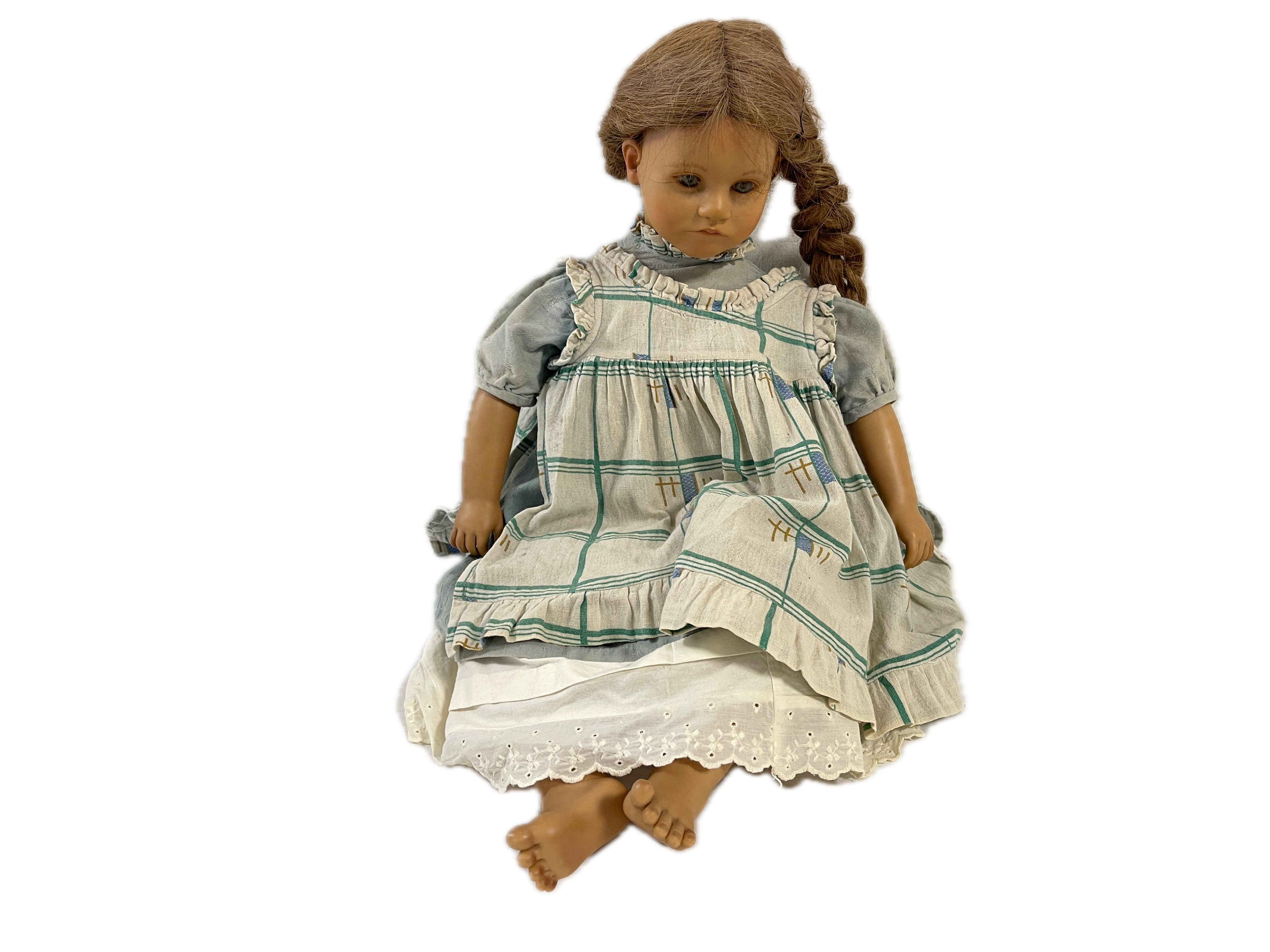 Künstlerpuppe Annette Himstedt Vinyl Puppe Käthe 70 cm. Zustand siehe Fotos 