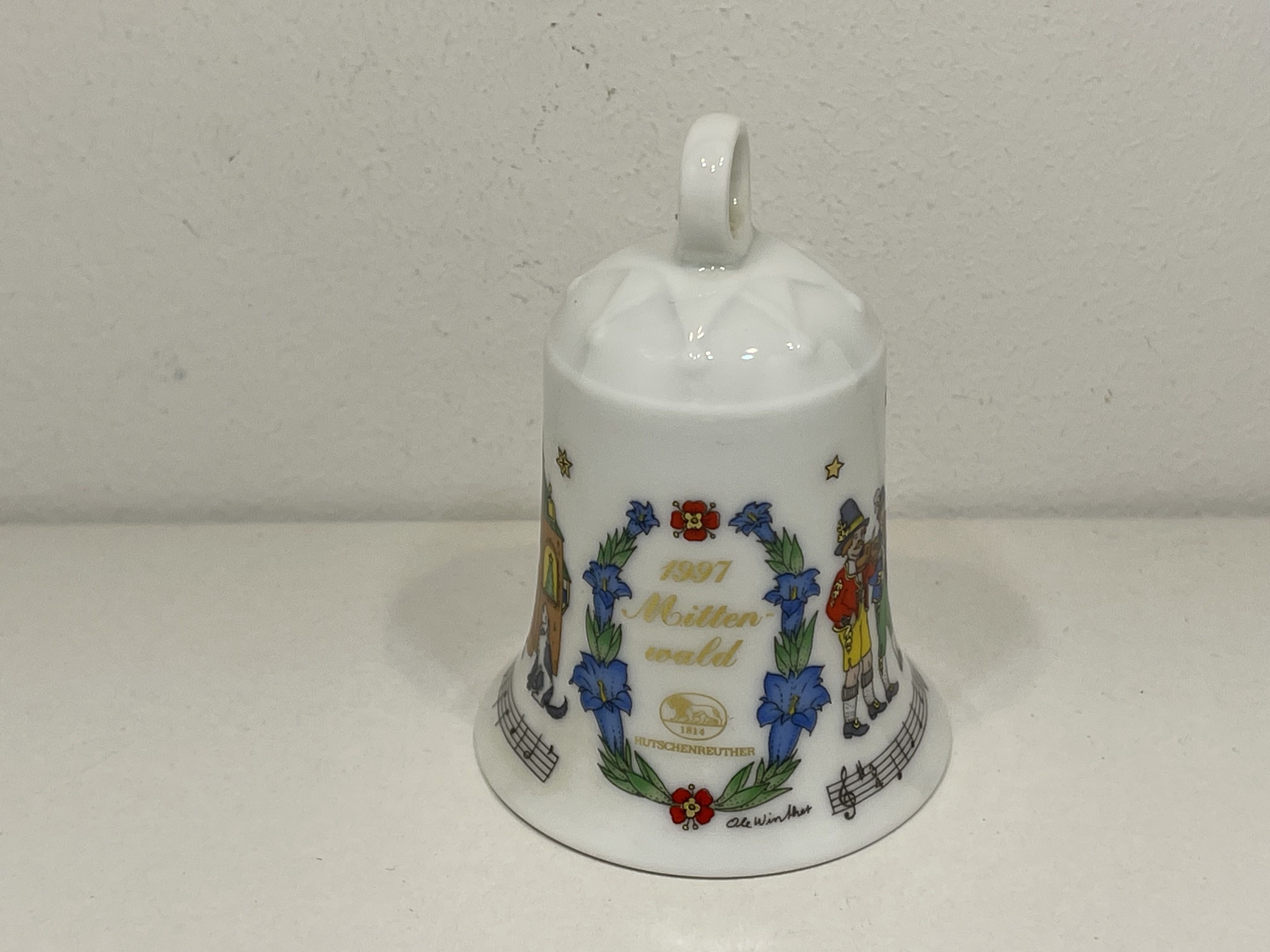   Hutschenreuther 1997. Weihnachtsglocke 7 cm. Top Zustand.   