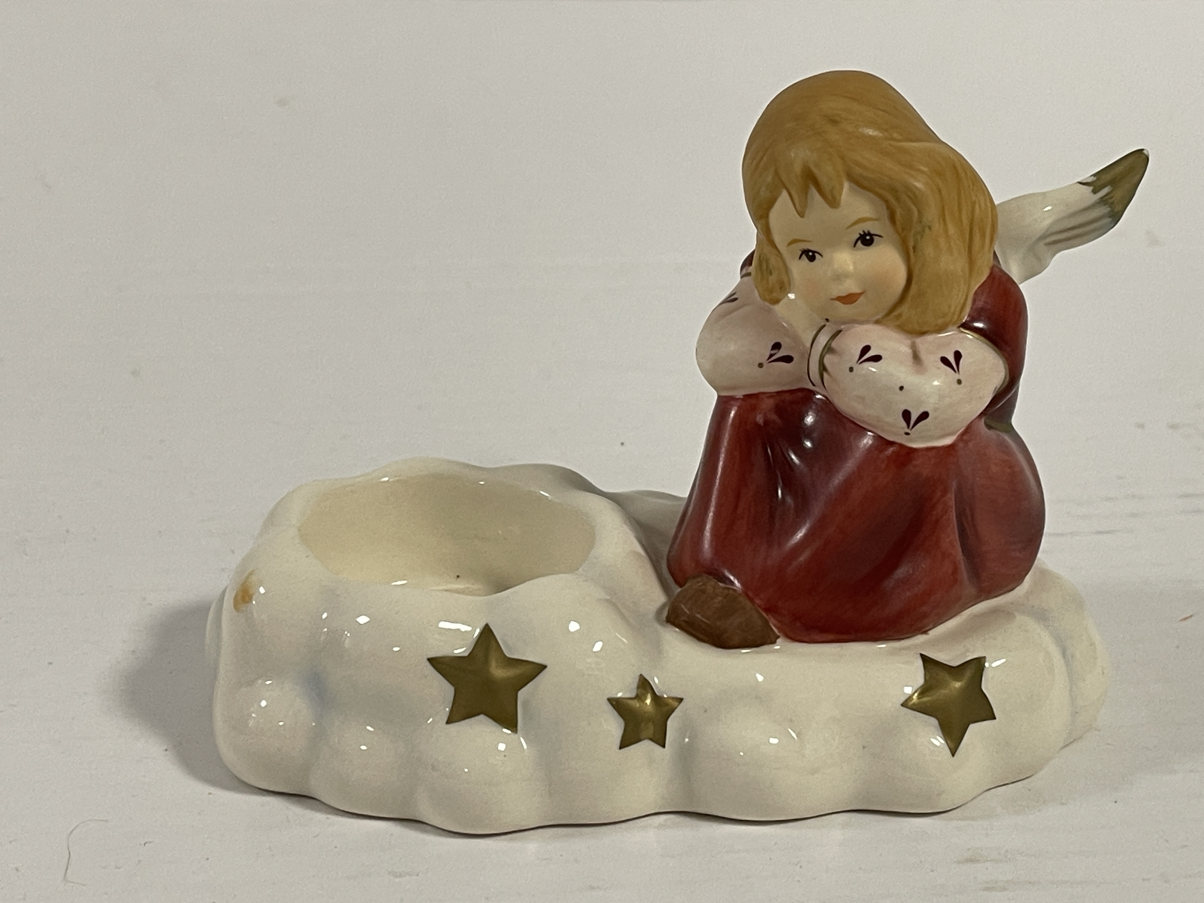Goebel Figur Engel Teelichthalter 9 x 13  cm. 1 Wahl - Top Zustand    