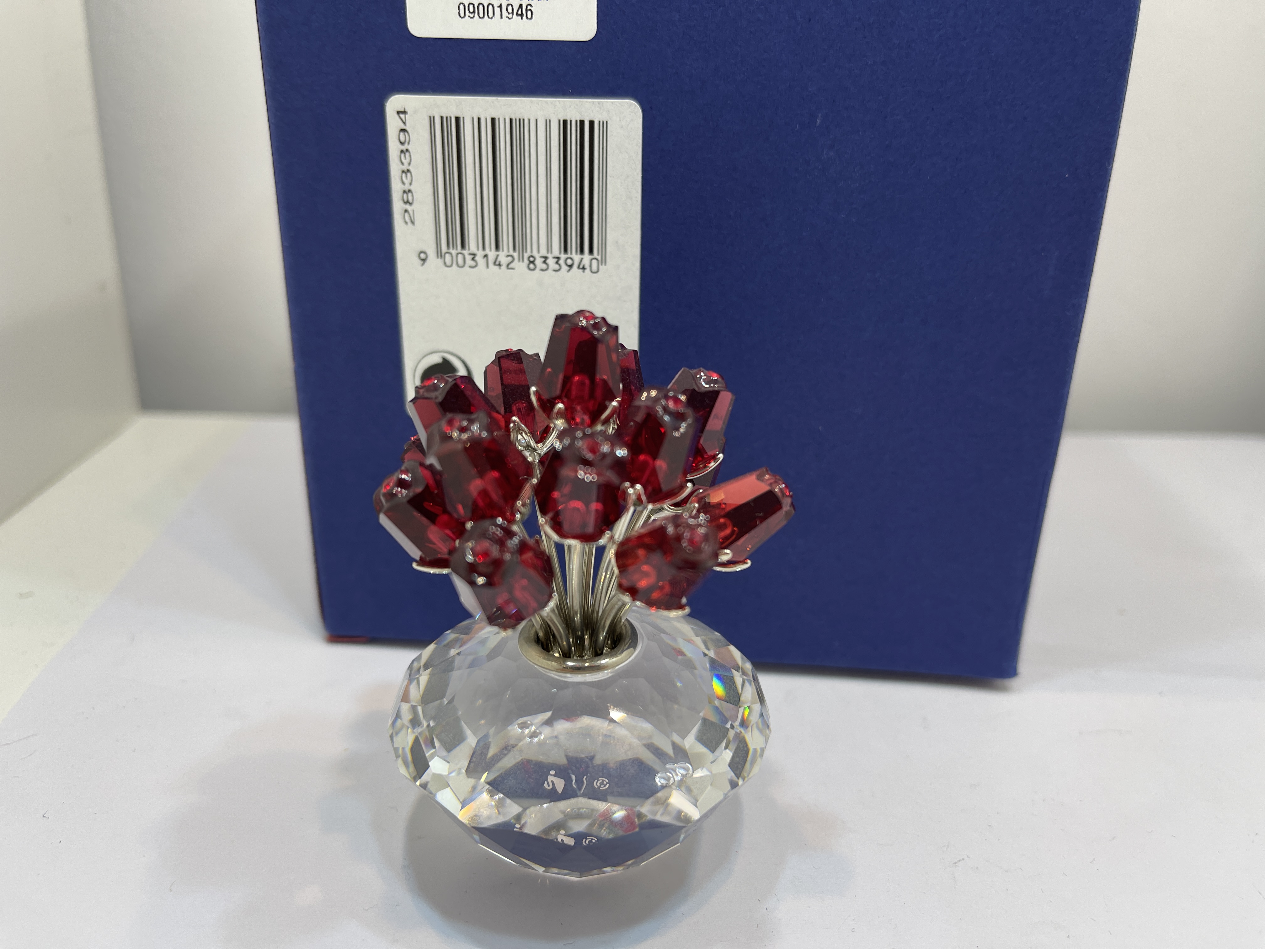  Swarovski Figur 283394 Rote Rosen Vase 7,3 cm Inkl Ovp & Zertifikat. Top Zustand 