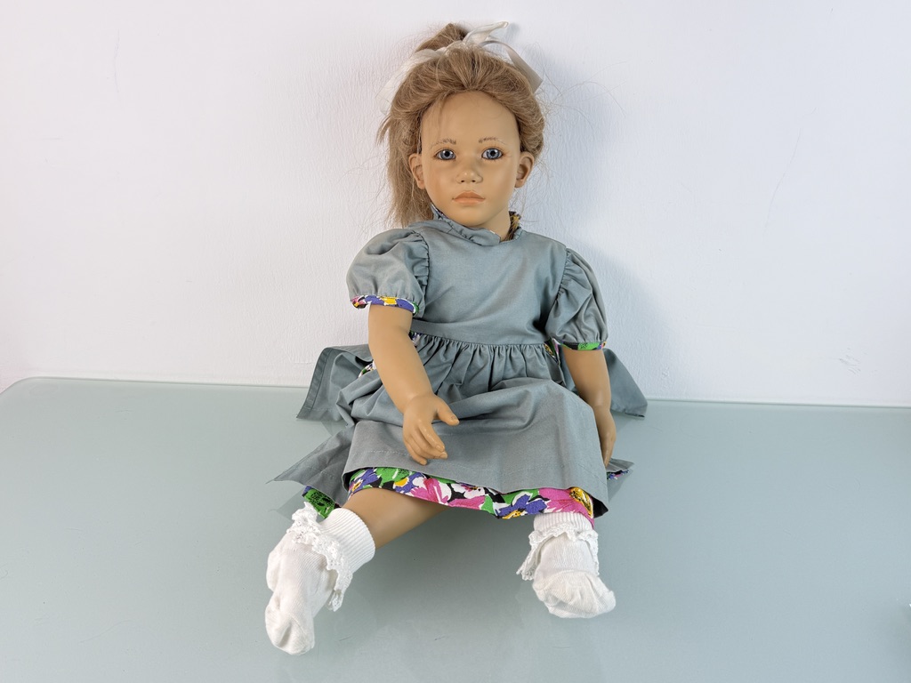 Künstlerpuppe Annette Himstedt Puppe Adrienne 63 cm. Top Zustand.  