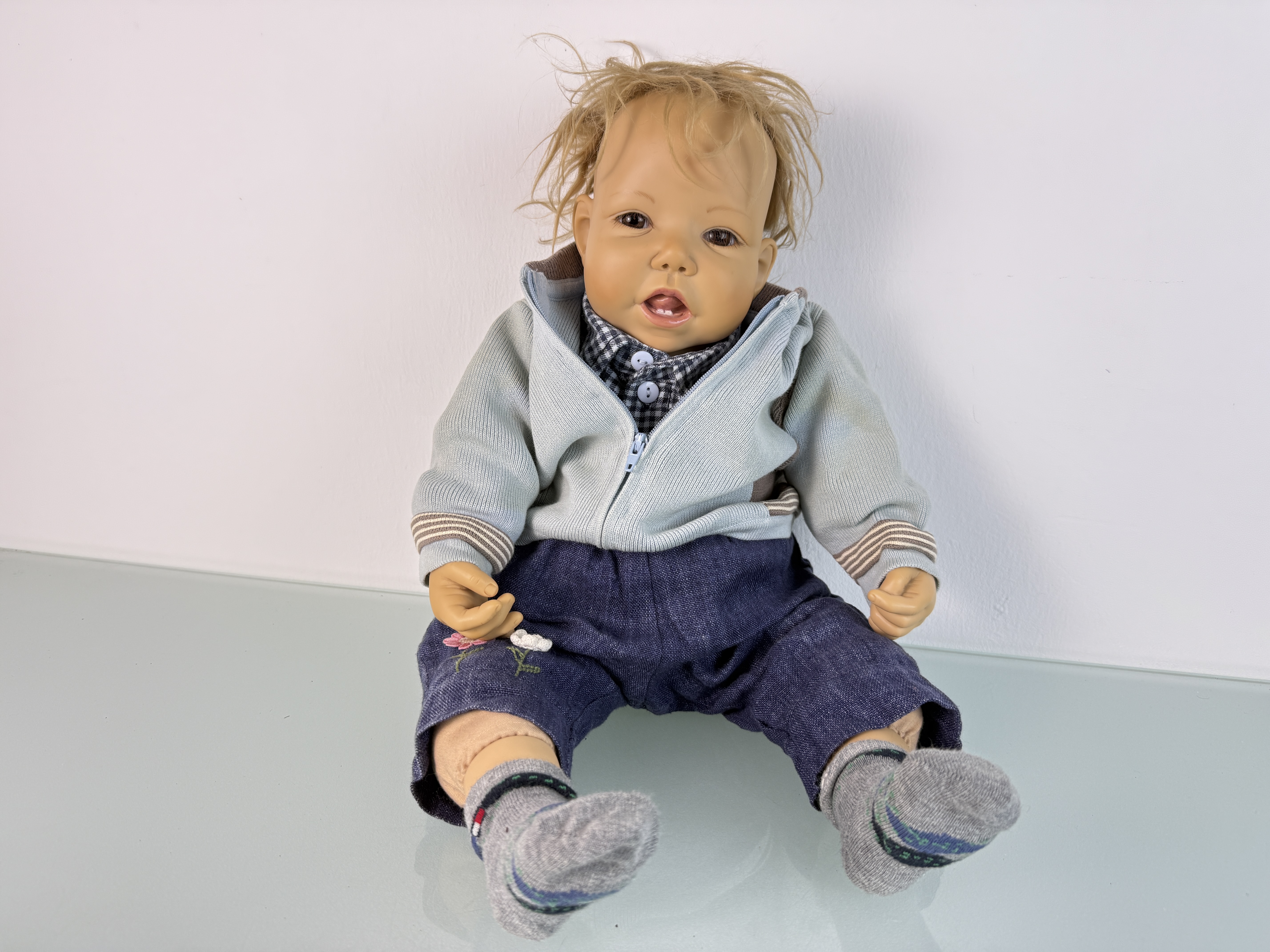 Künstlerpuppe Sammler Sigikid 52 cm. Top Zustand.   