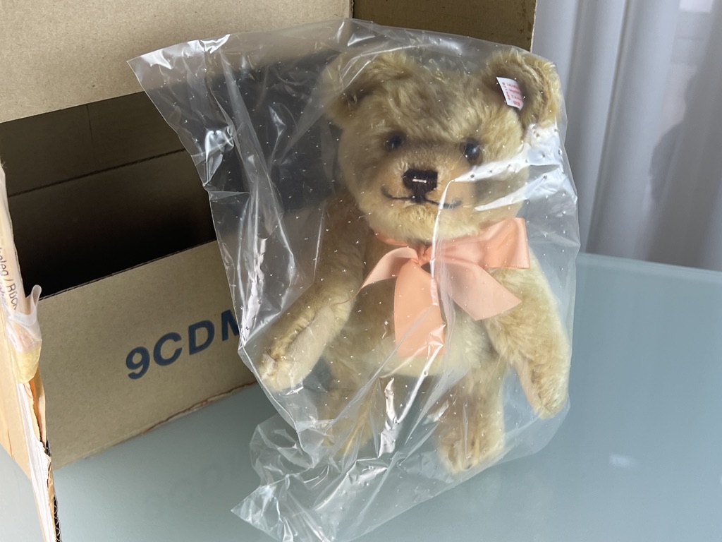 Steiff Tier Sammler 671586 TeddyBär Jackie 23 cm. Top Zustand  Ungeöffnet