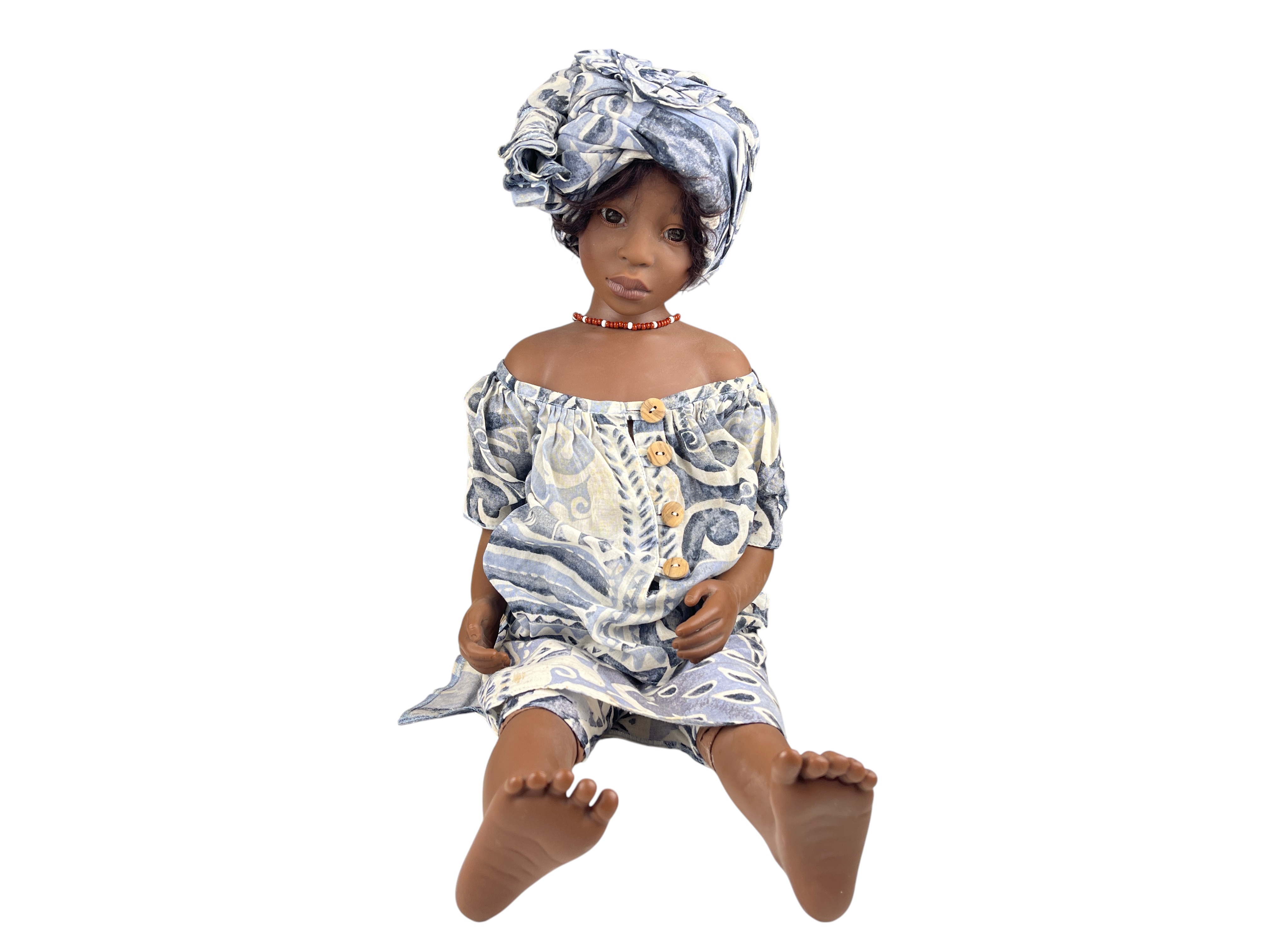 Künstlerpuppe Philip Heath Vinyl Puppe 60 cm. Top Zustand   