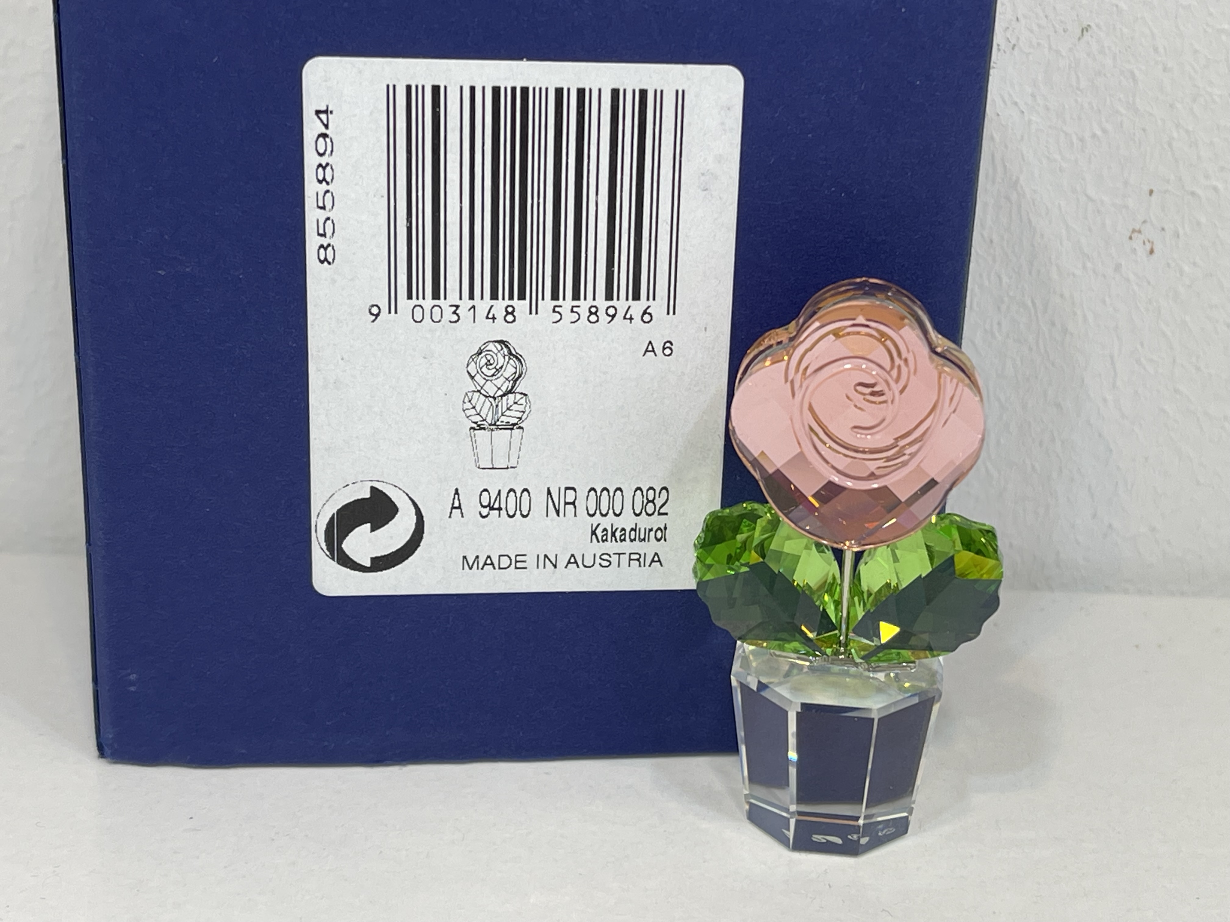 Swarovski Figur 855894 Blumentopf Blume 5,5 cm + OVP & Zertifikat. Top Zustand  