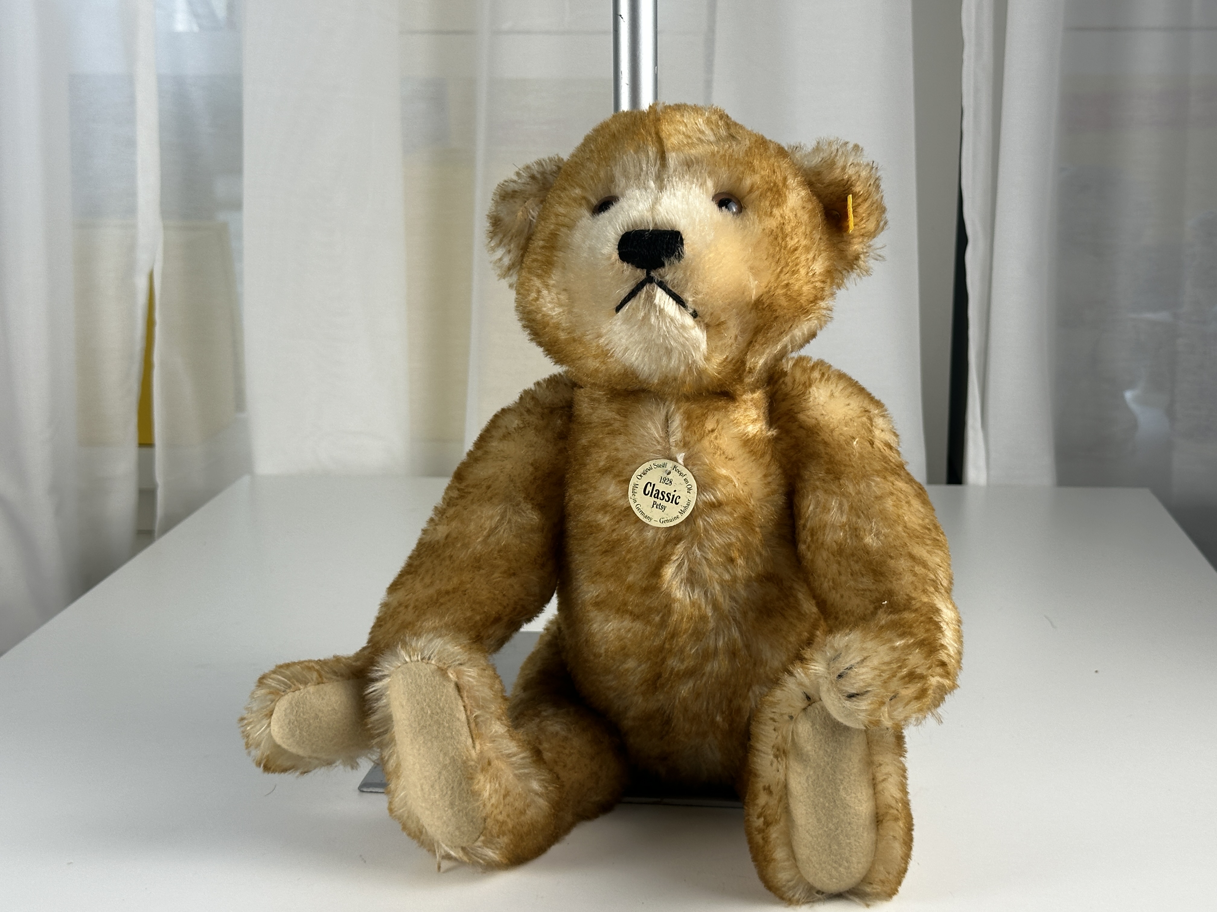 Steiff Tier Teddy Bär 000980 Petsy Teddy Bär 43 cm. Top Zustand 