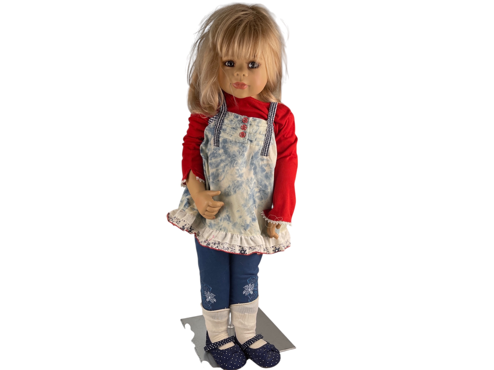 Monika Levenig Künstlerpuppe  Vinyl Puppe 82 cm. Guter Zustand 