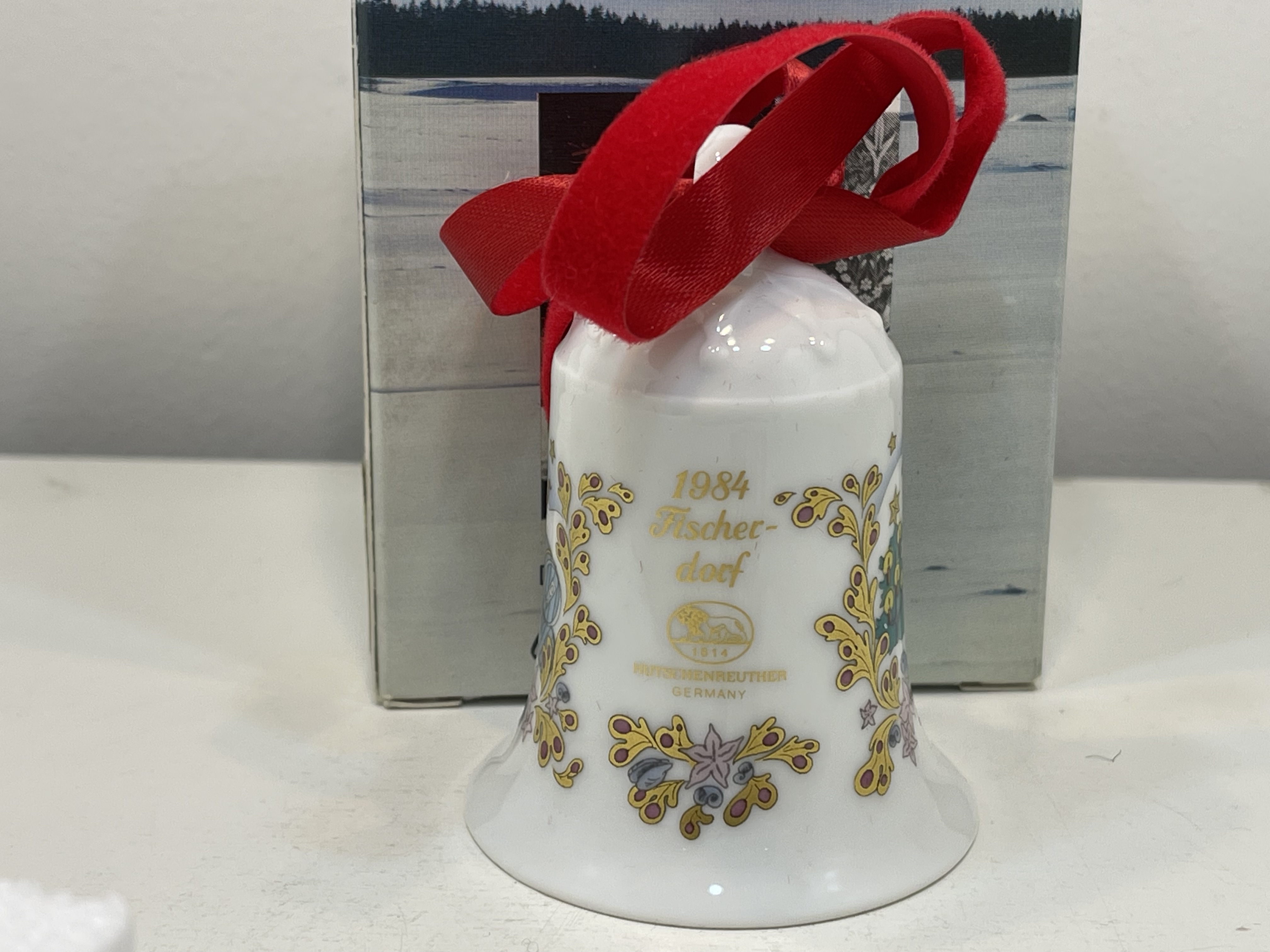  Hutschenreuther Weihnachtsglocke mit OVP  1984 -Top Zustand.     