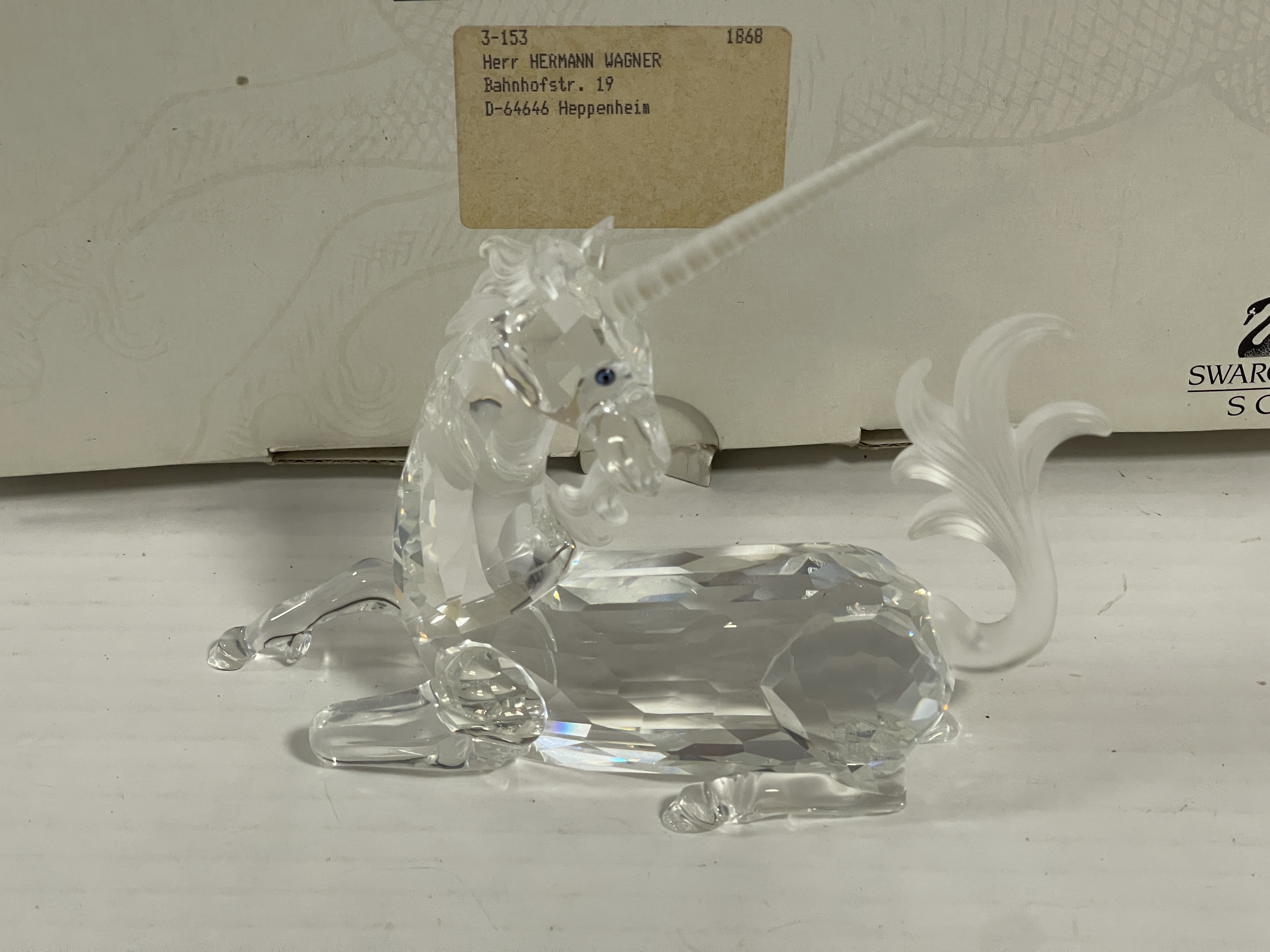  Swarovski Figur 191727 Jahresfigur Einhorn 14 cm. Mit Ovp & Zertifikat. Top Zustand  