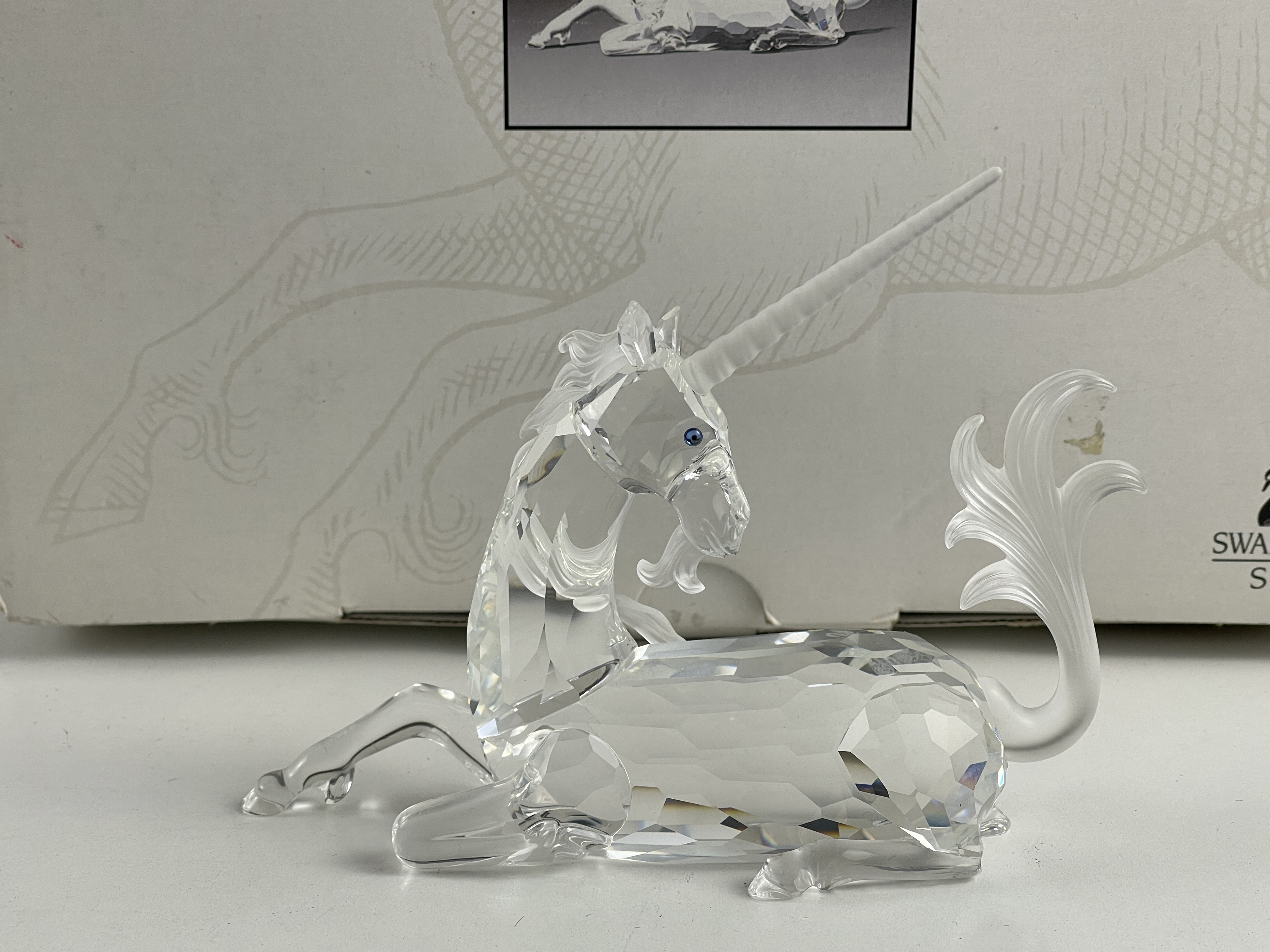  Swarovski Figur 191727 Jahresfigur Einhorn 14 cm. Mit Ovp & Zertifikat. Top Zustand   