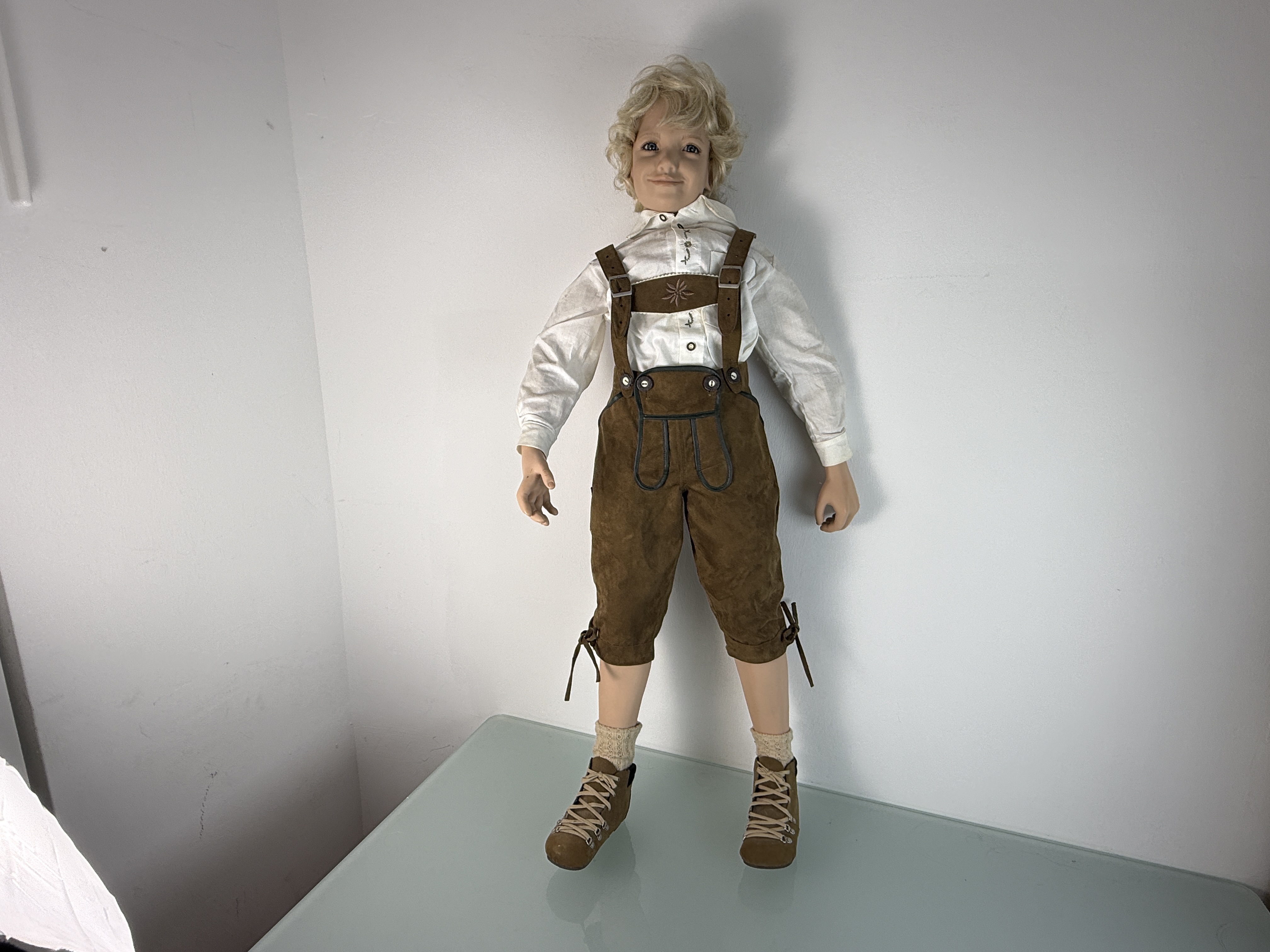 Künstlerpuppe Susan Lippl Vinyl Puppe 105 cm. Top Zustand 
