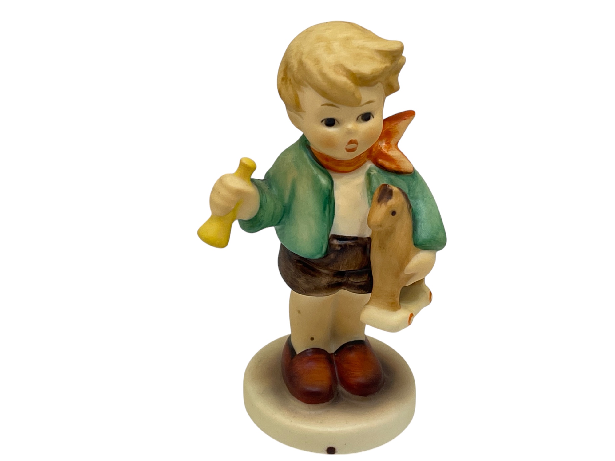 Hummel Figur 117 Junge mit Holzpferd Kerzenständer 9 cm. 1 Wahl. Top Zustand. 