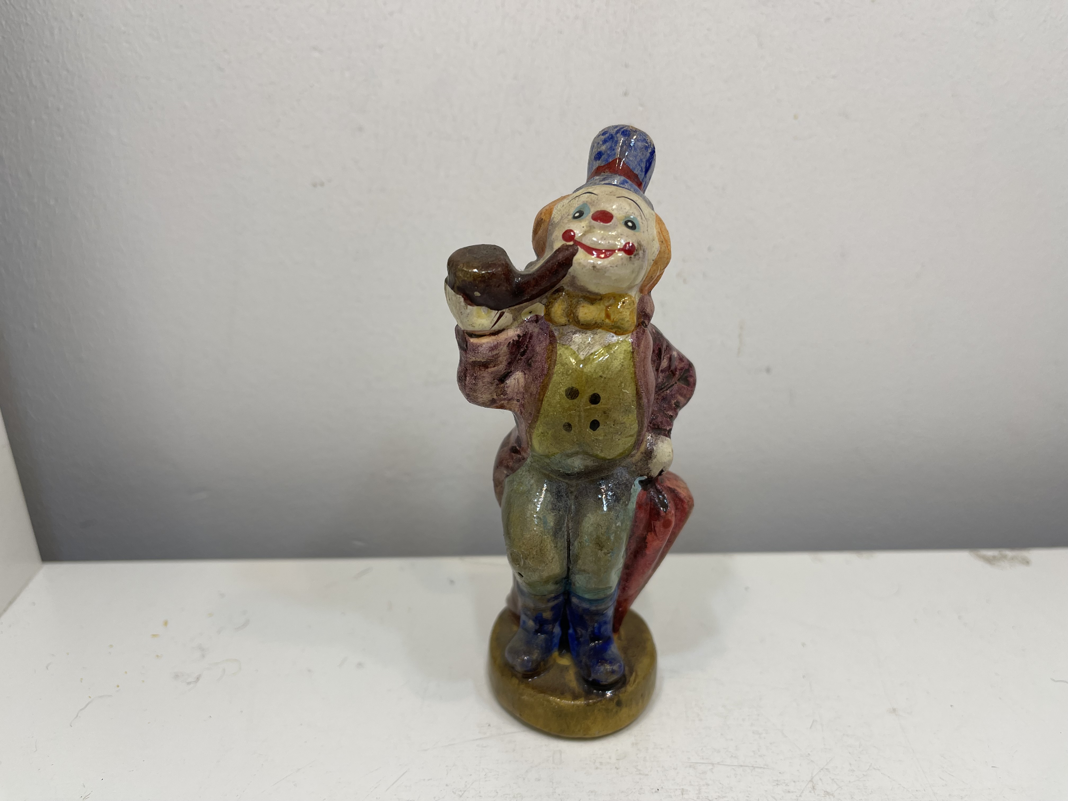Porzellan Sammler Figur Clown 12 cm - Zustand siehe Fotos 
