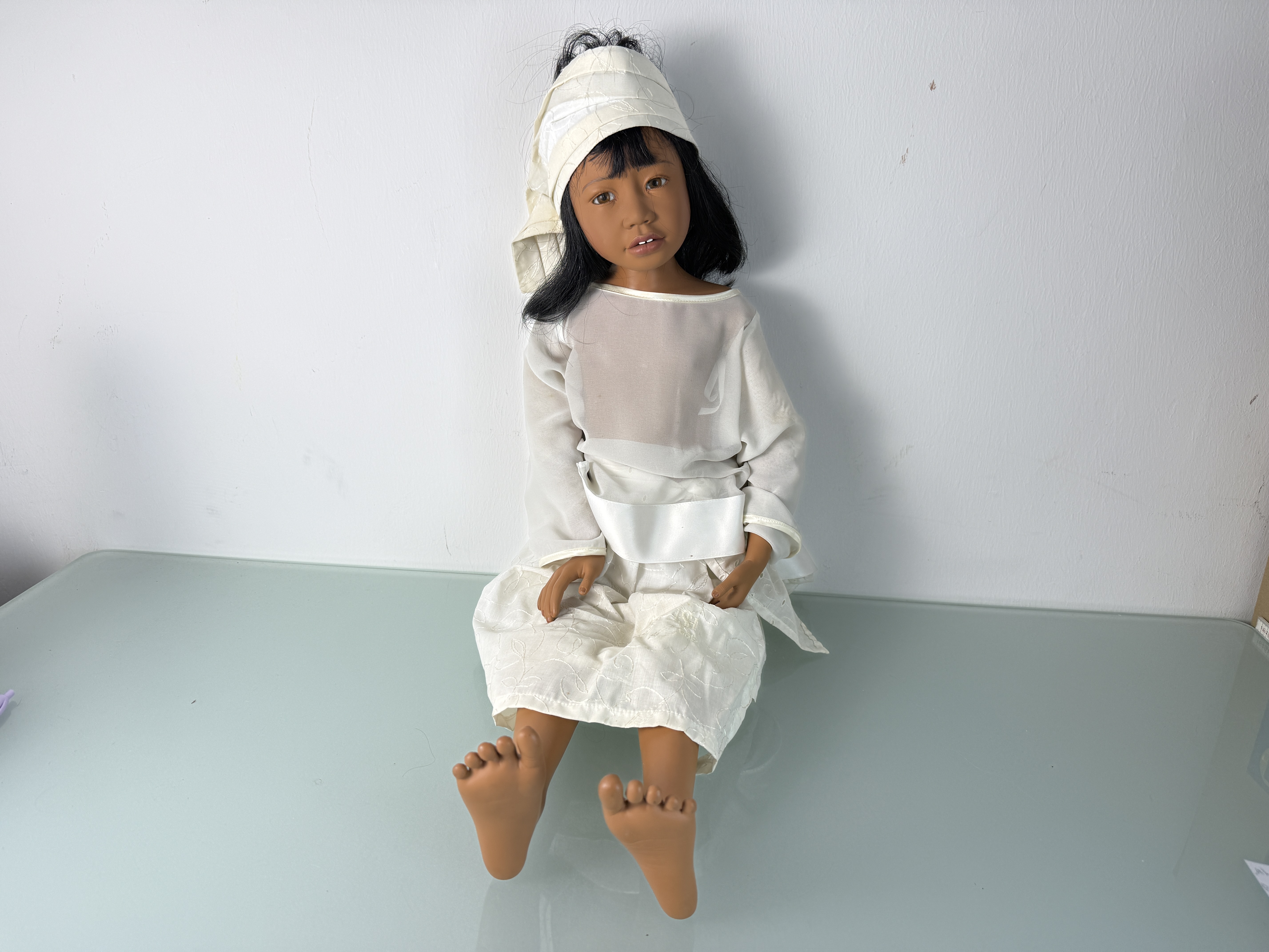 Künstlerpuppe Philip Heath Künstlerpuppe Vinyl Puppe 83 cm. Top Zustand  