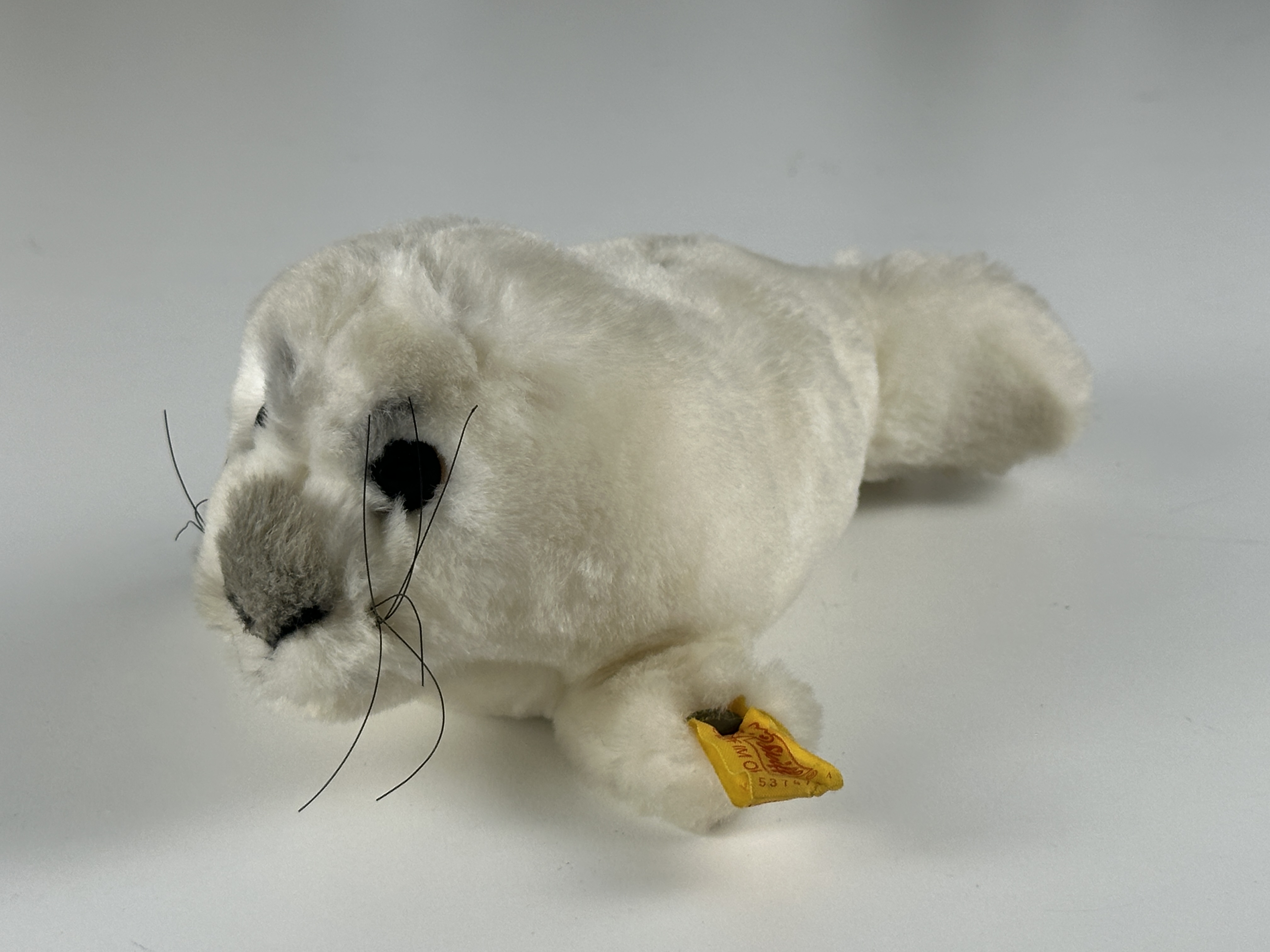 Steiff Tier 5374/17 Seehund Robbe 11 x 17 cm. Top Zustand