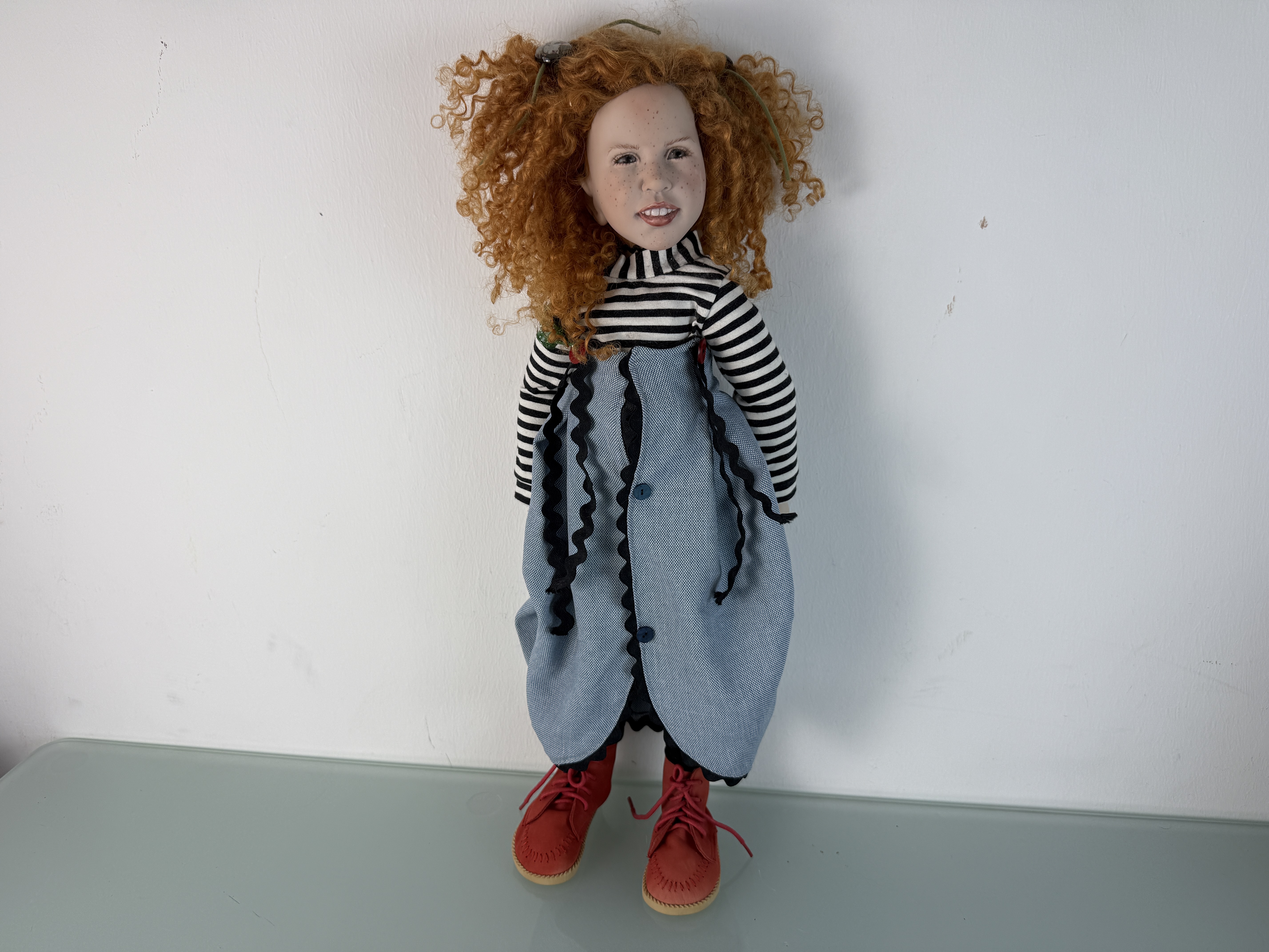 Zwergnase Künstlerpuppe Nicole Marschollek Puppe 59 cm. Top Zustand   