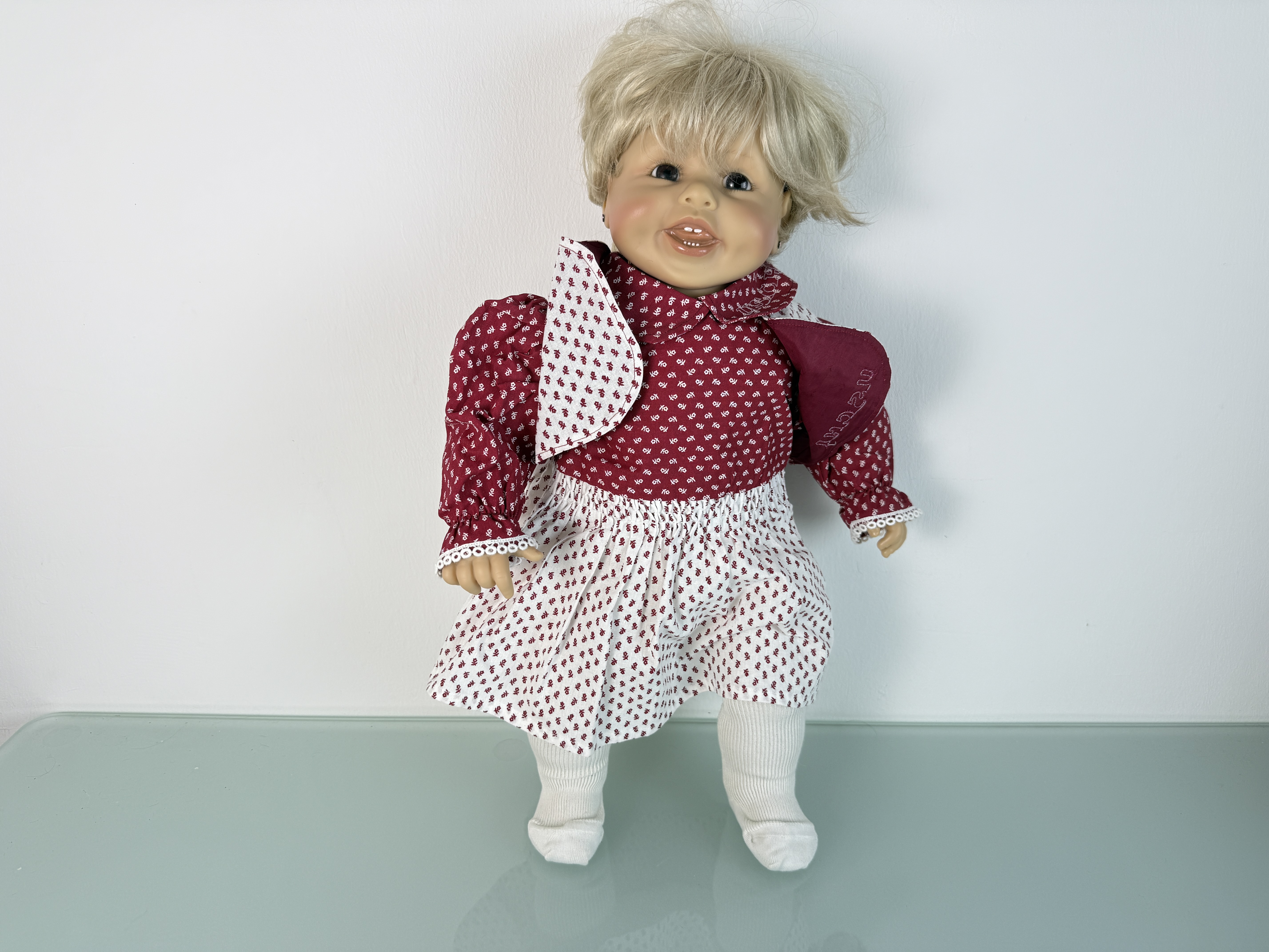 Künstlerpuppe Sammler Brigitte Leman Vinyl Puppe 55 cm. Top Zustand.   