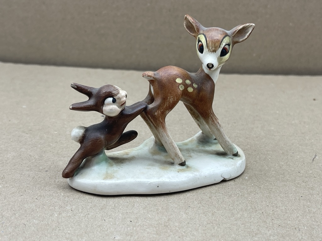 Goebel Figur DIS 10 Bambi und Klopfer Disney 8 x 10,5 cm. Top Zustand