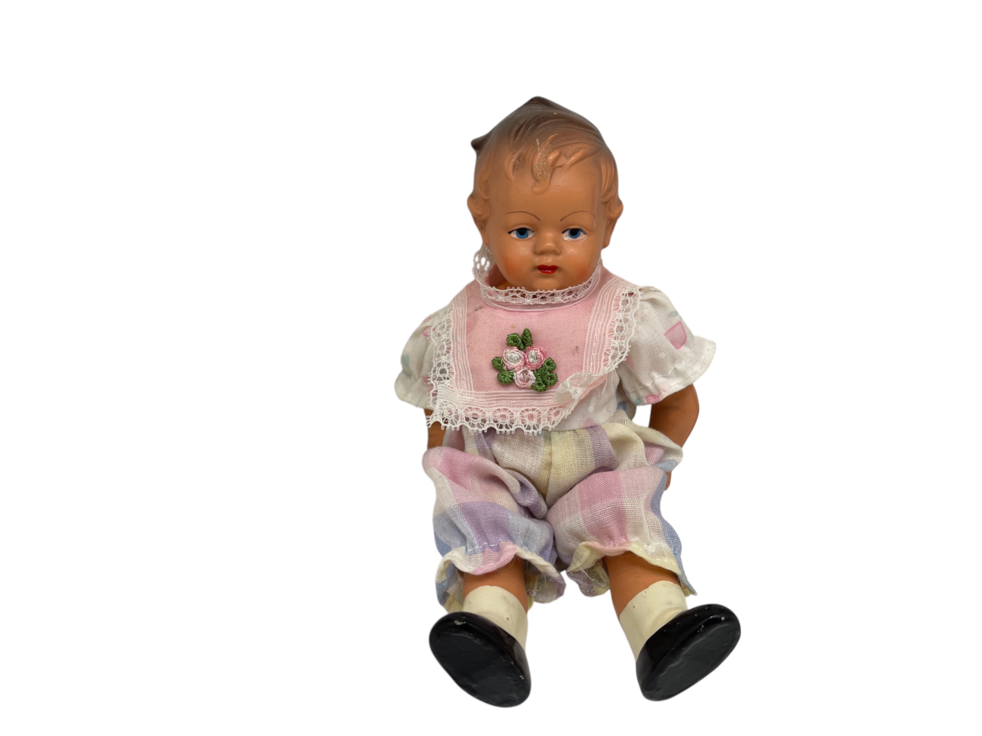 Sammler Puppe Vinyl Puppe 17 cm. Top Zustand  