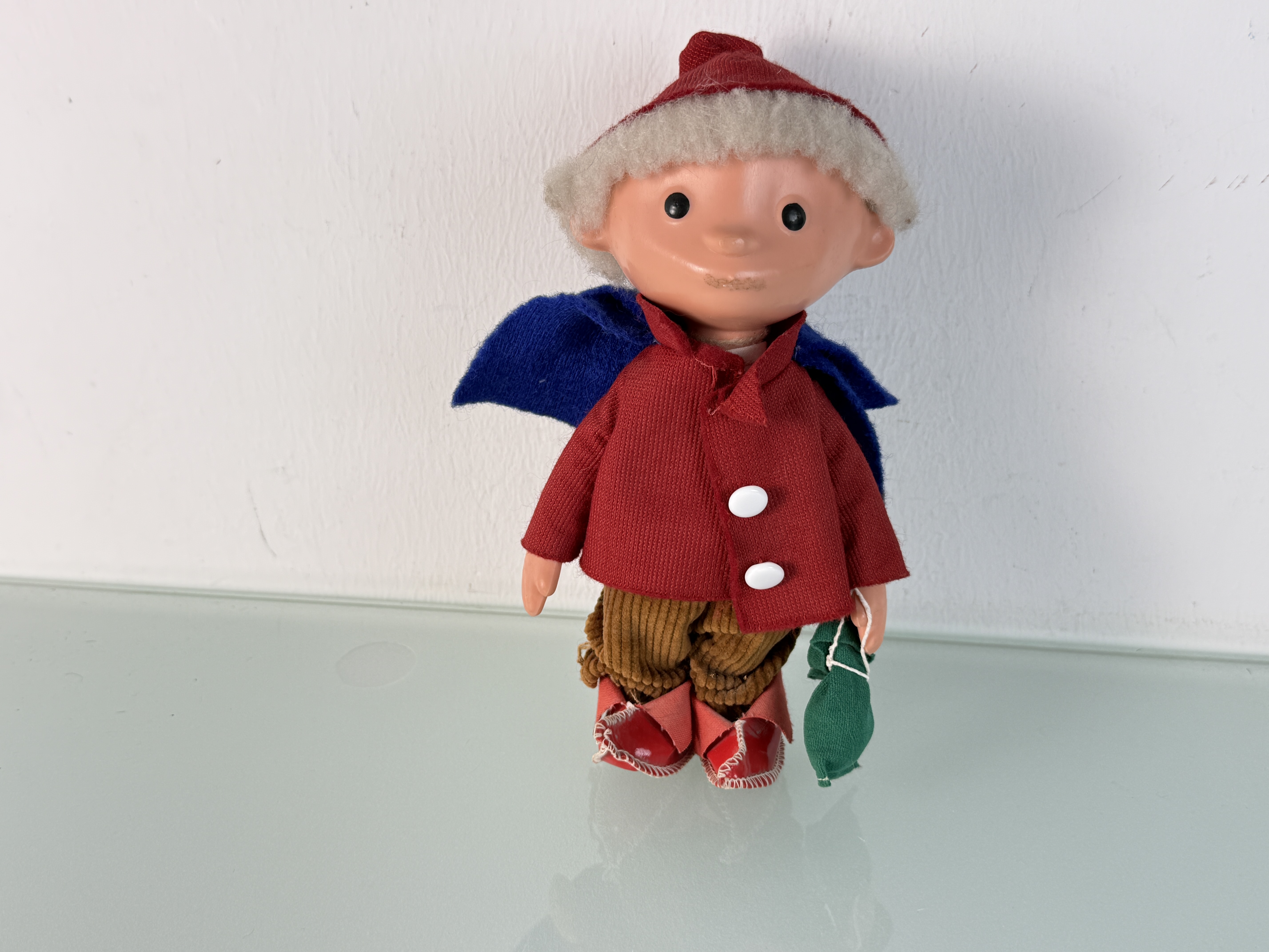 Künstlerpuppe Altes Sandmännchen Puppe 22 cm. Guter Zustand - Siehe Foto 