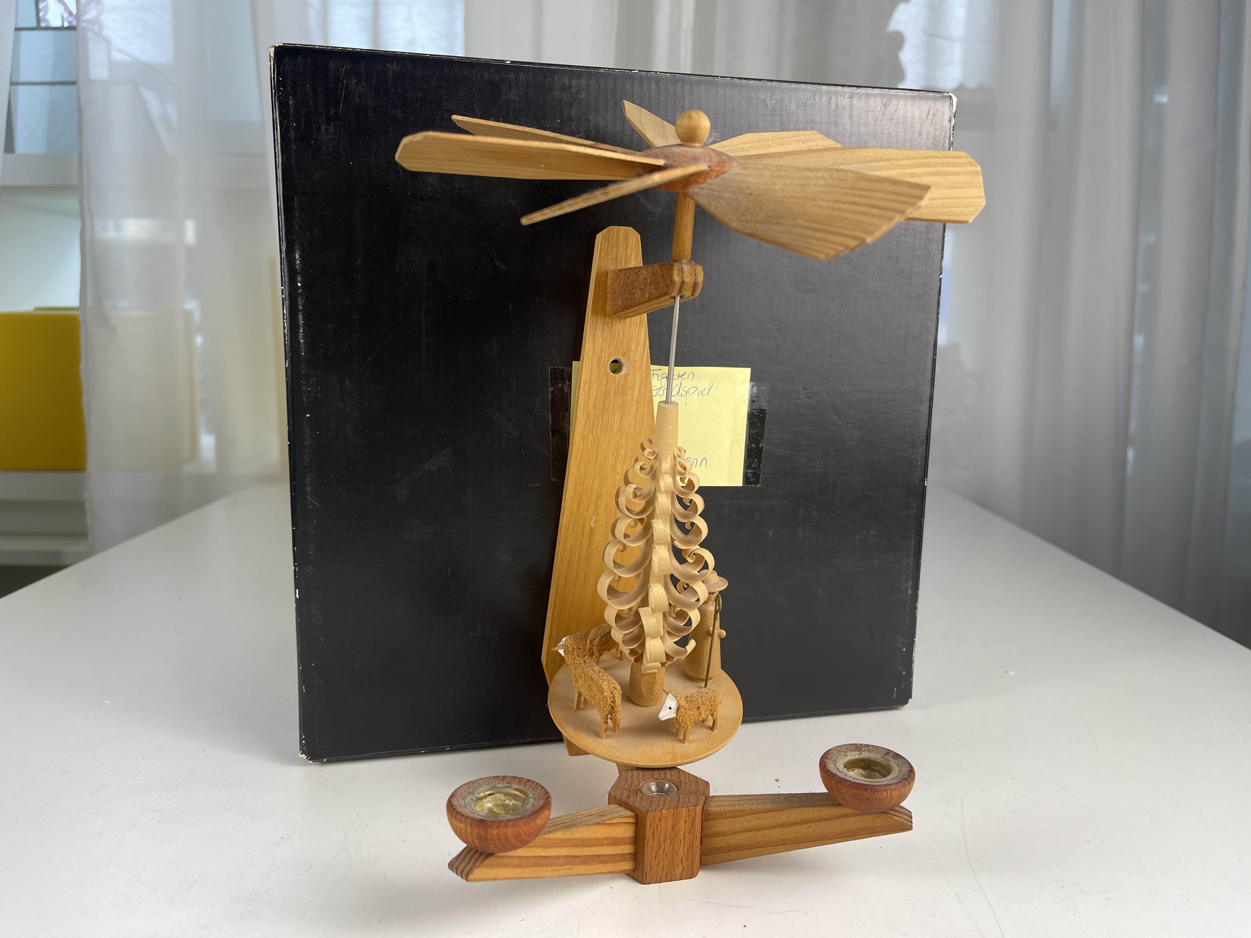 Erzgebirge Figur Weihnachts/-Wandpyramide 24 cm. Top Zustand