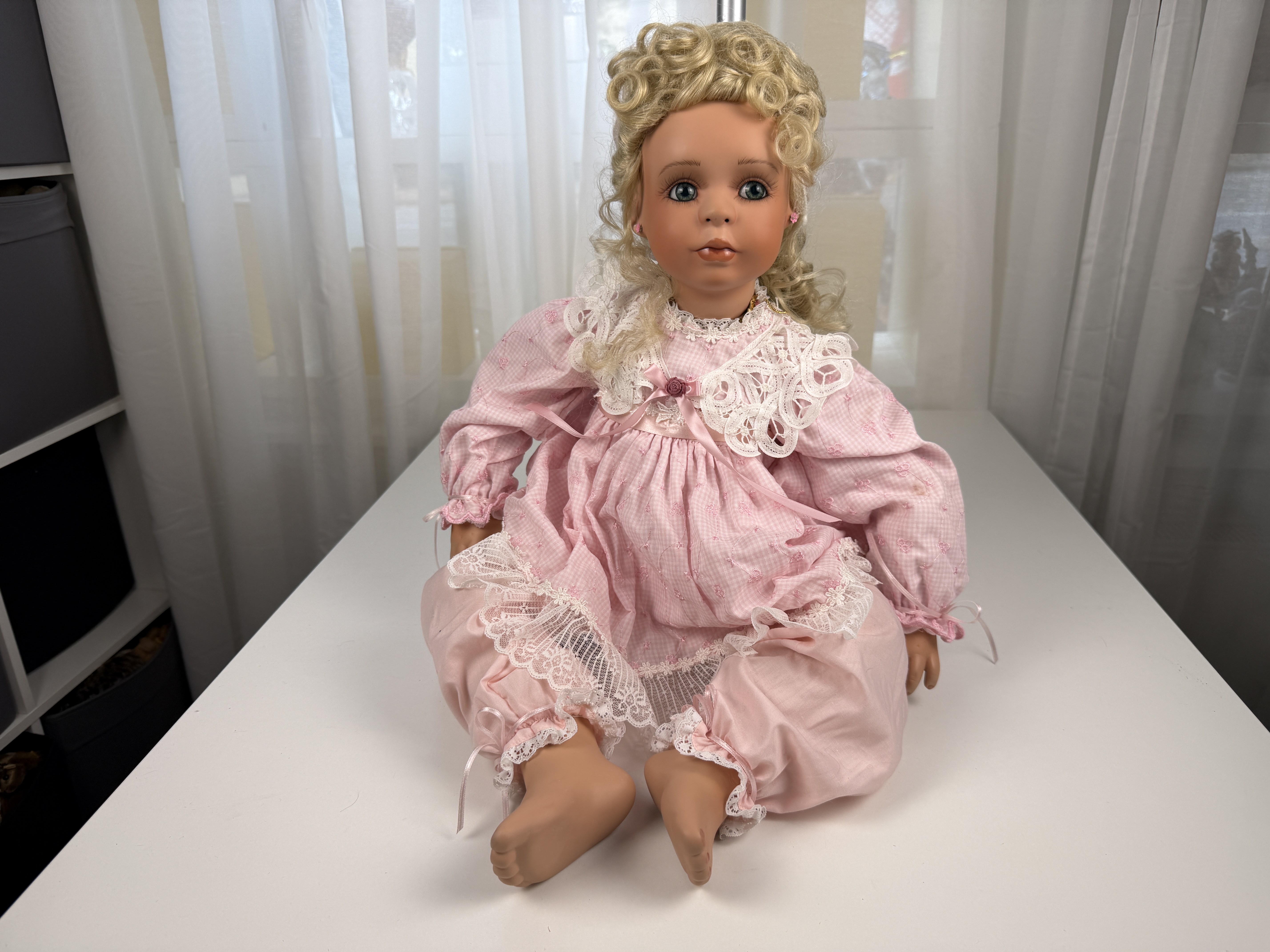 Denise Mc Millan Künstlerpuppe Vinyl Puppe 70 cm. Top Zustand 