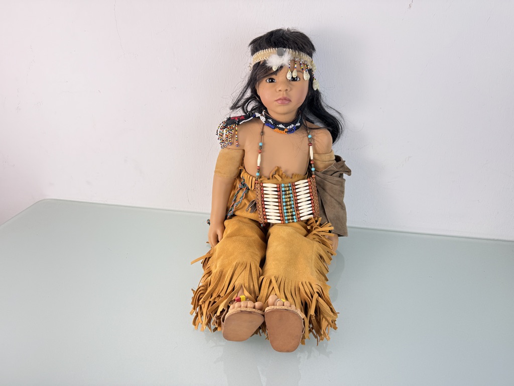 Künstlerpuppe Götz Karin Schmidt Vinyl Puppe 66 cm. Top Zustand