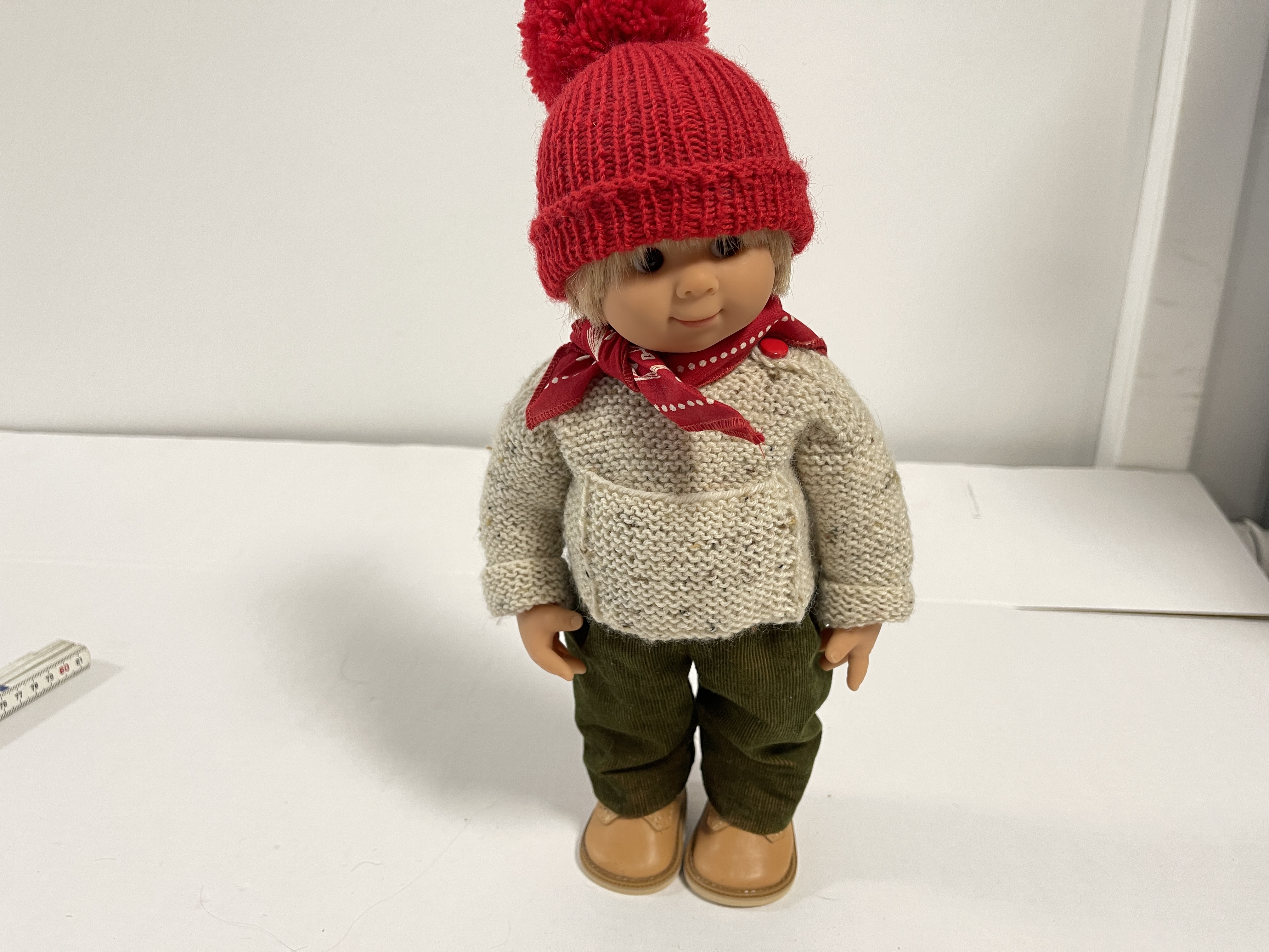 Künstlerpuppe Rosemarie Anna Müller Vinyl Puppe Purzel 33 cm. Top Zustand  
