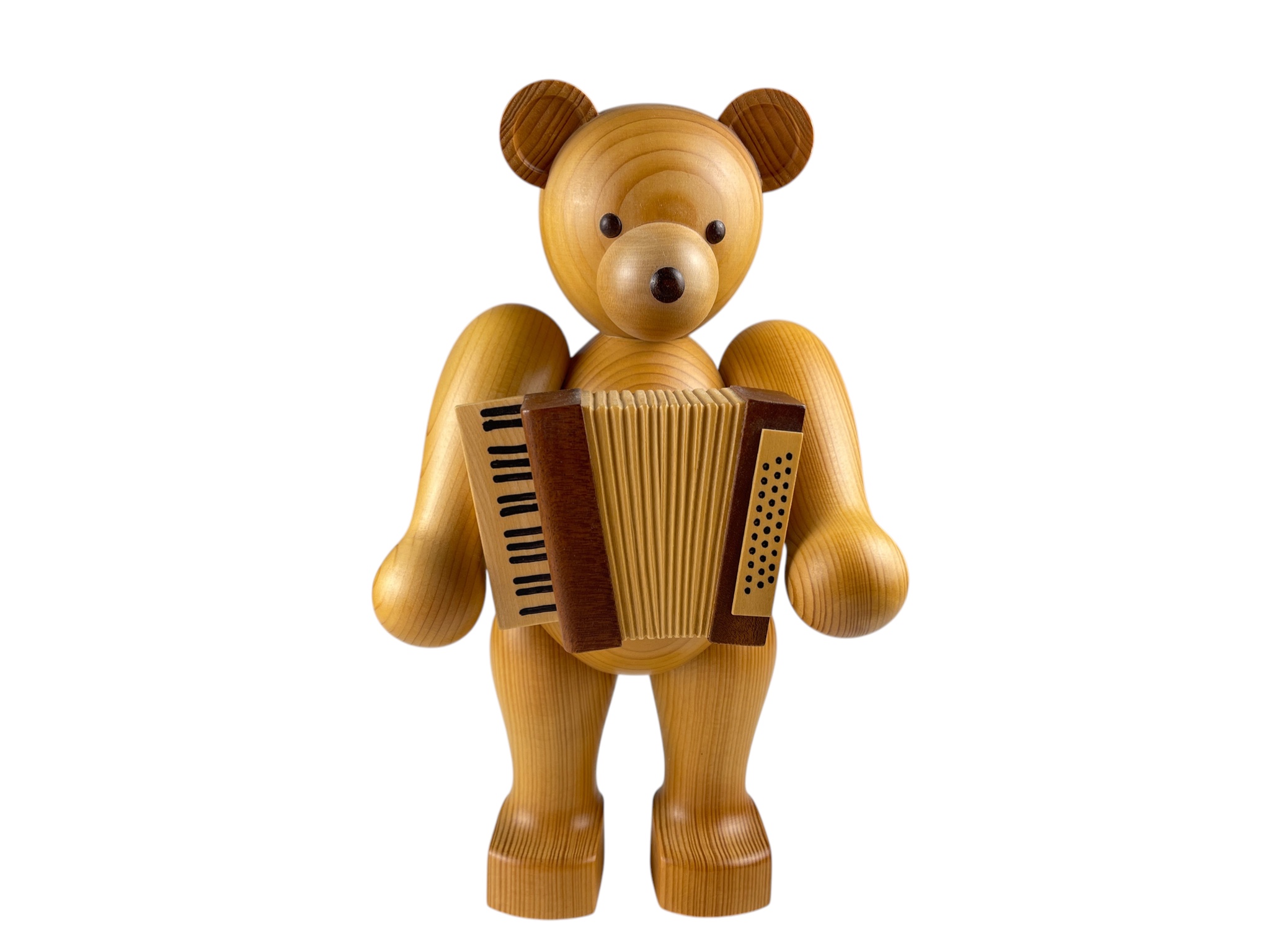Erzgebirge Seiffener Figur Teddybär 29 cm. Top Zustand  