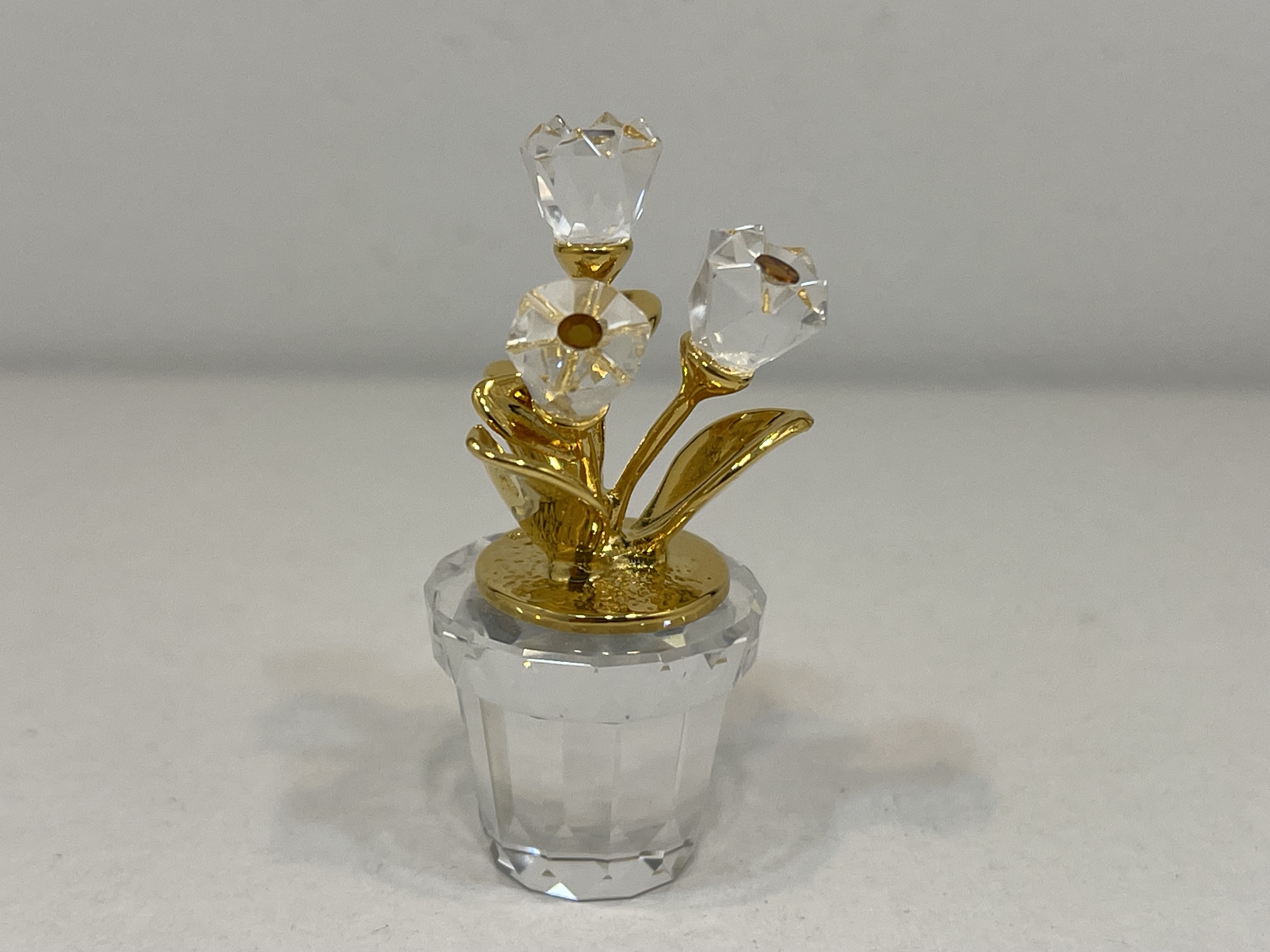 Swarovski Figur 208885 Blumentopf Blume 4,7 cm Top Zustand    