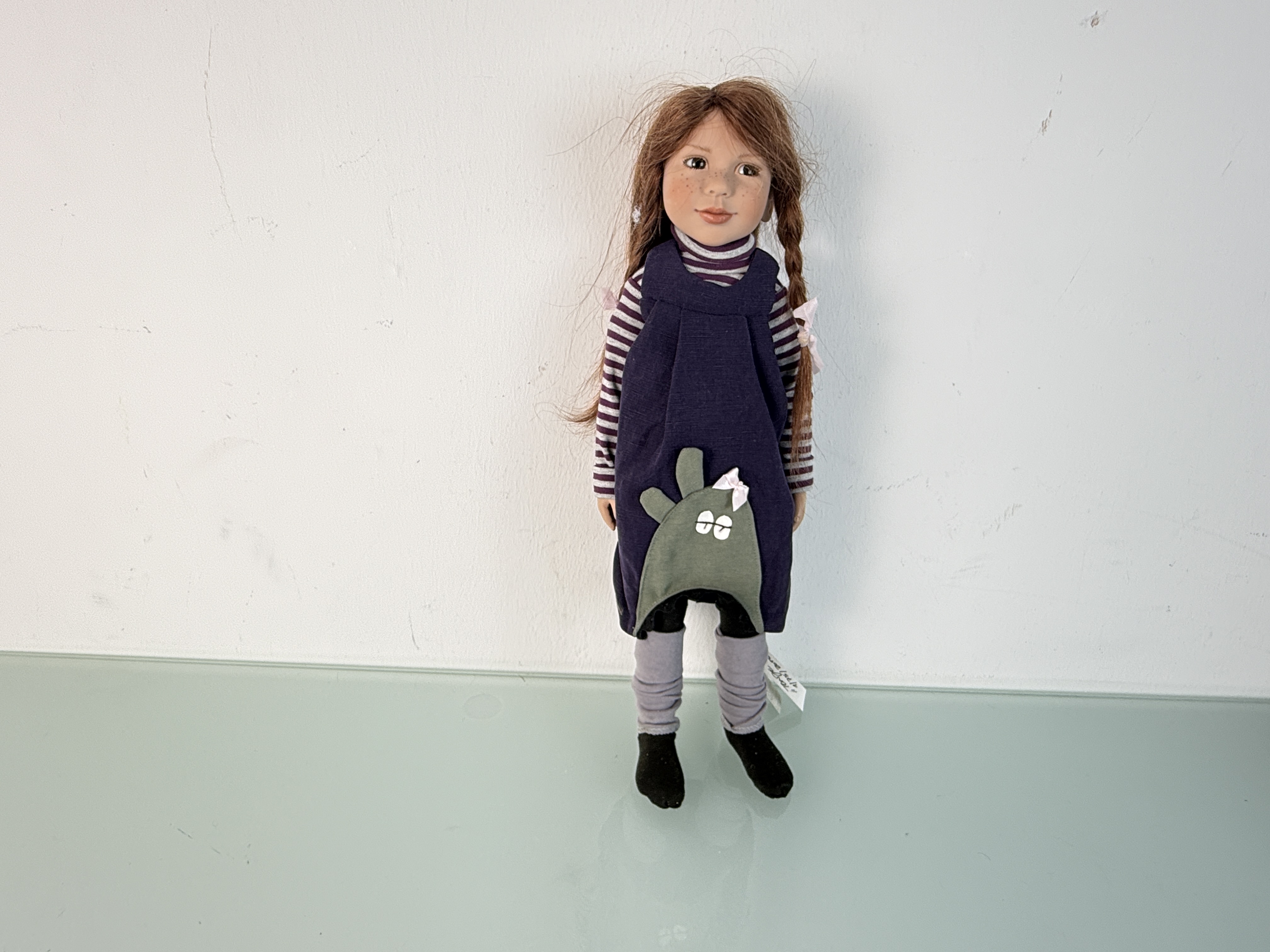 Zwergnase Künstlerpuppe Nicole Marschollek Puppe 44 cm. Top Zustand   