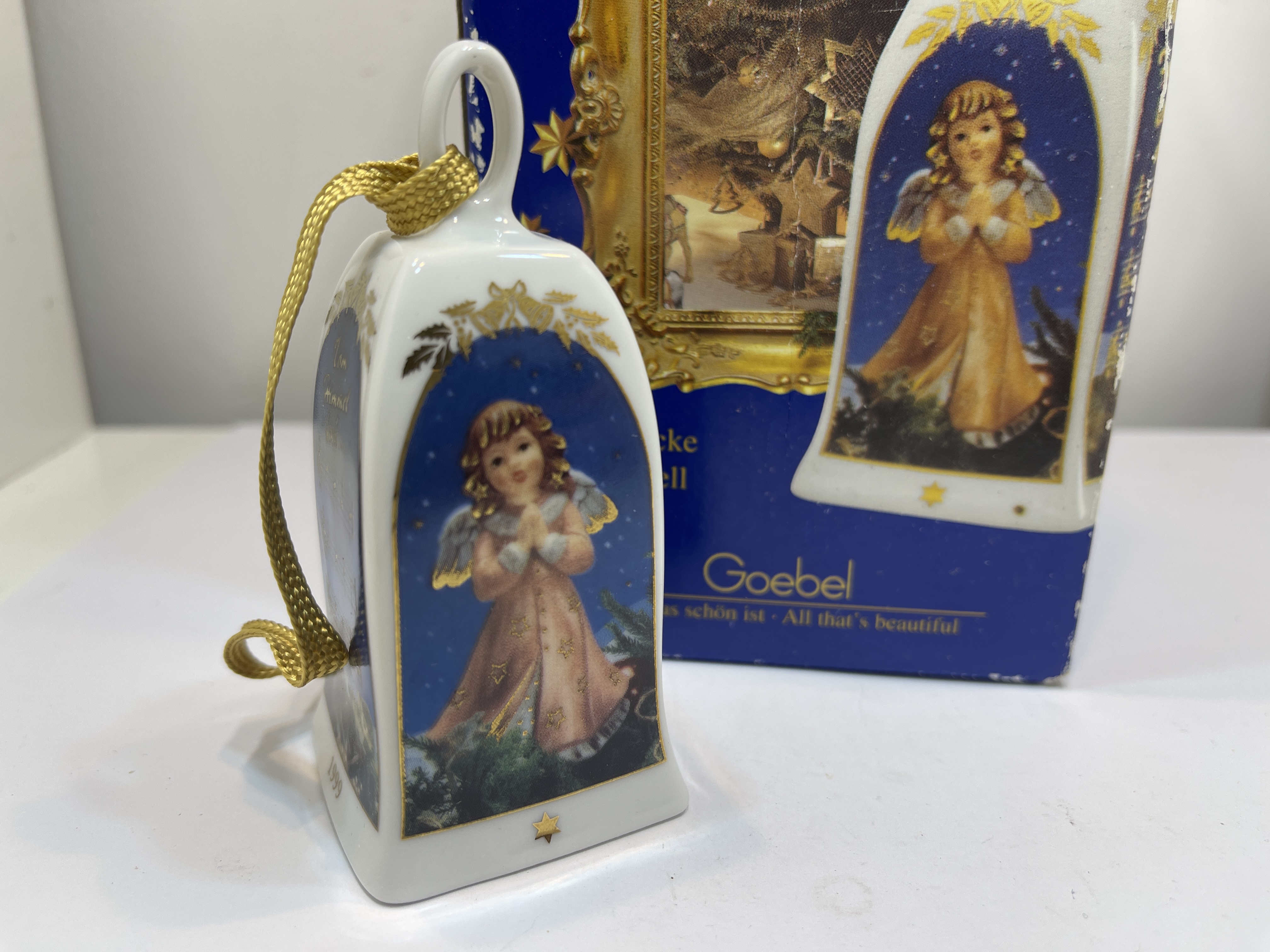 Goebel  Jahresglocke 1999 - 9,5 cm + OVP 1 Wahl. Top Zustand  