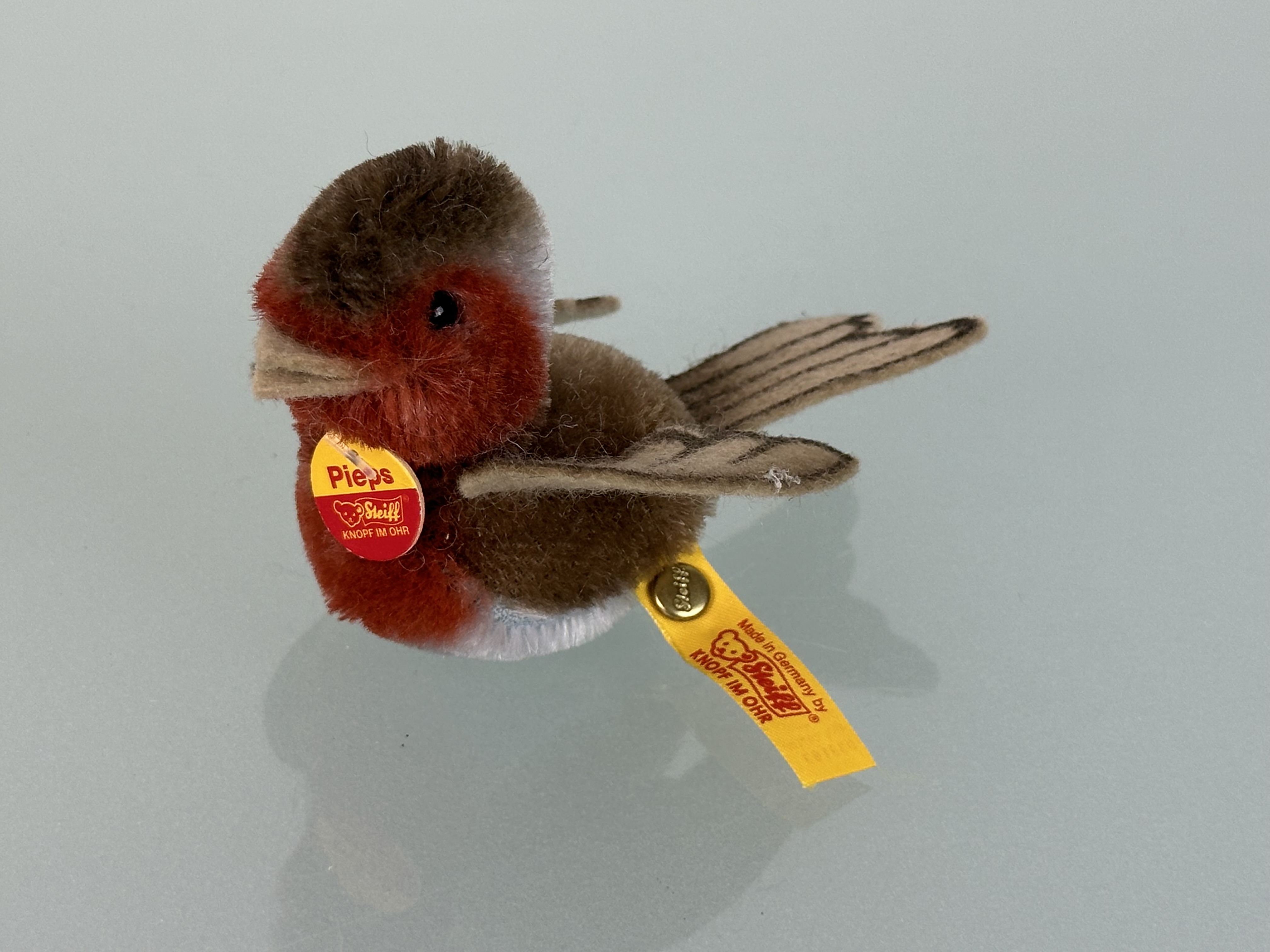 Steiff Tier 033193 Pieps Vogel 6 cm. Top Zustand