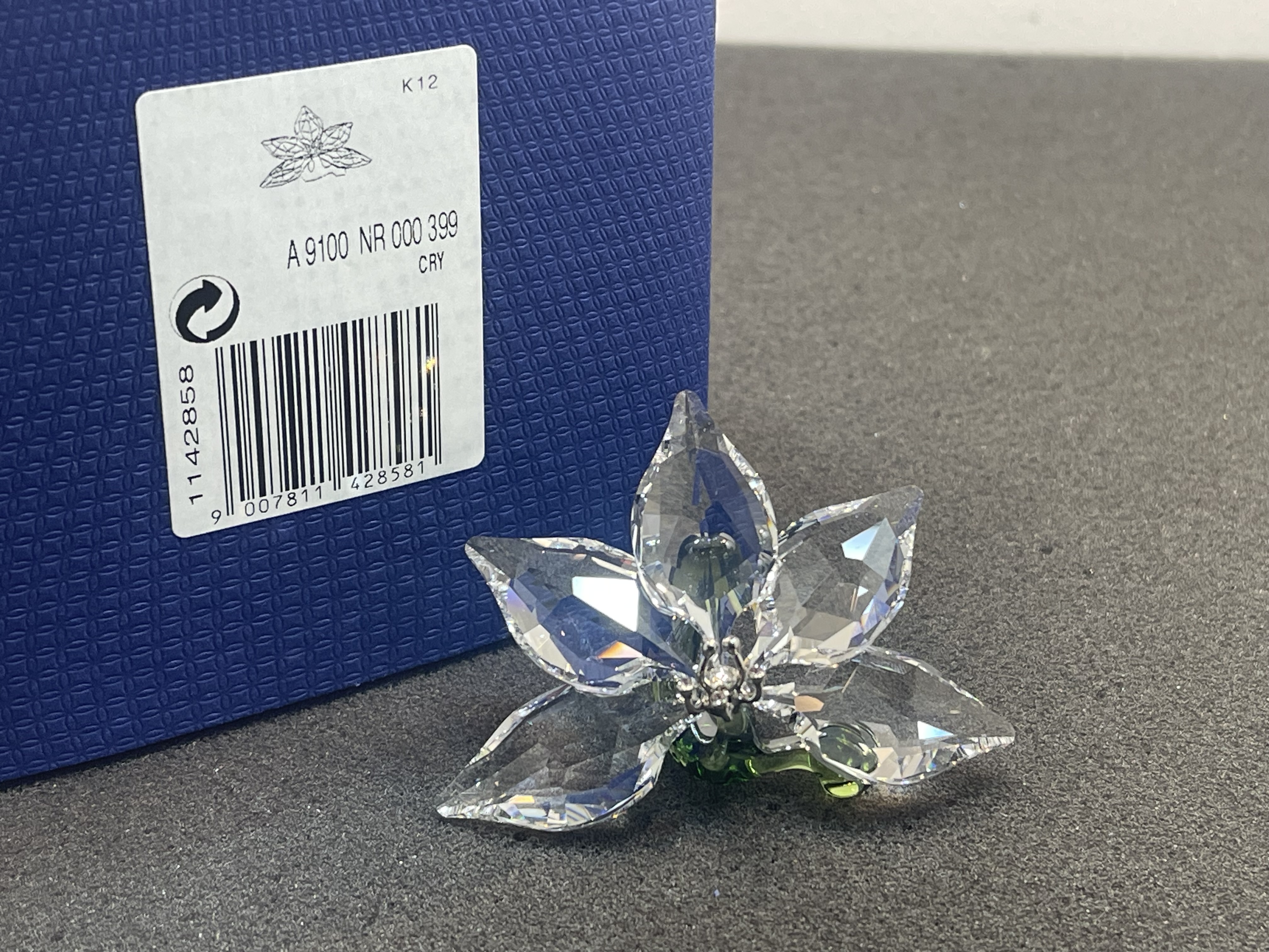 Swarovski Figur 1142858 Scs Orchidee 5 cm. OVP. Top Zustand 