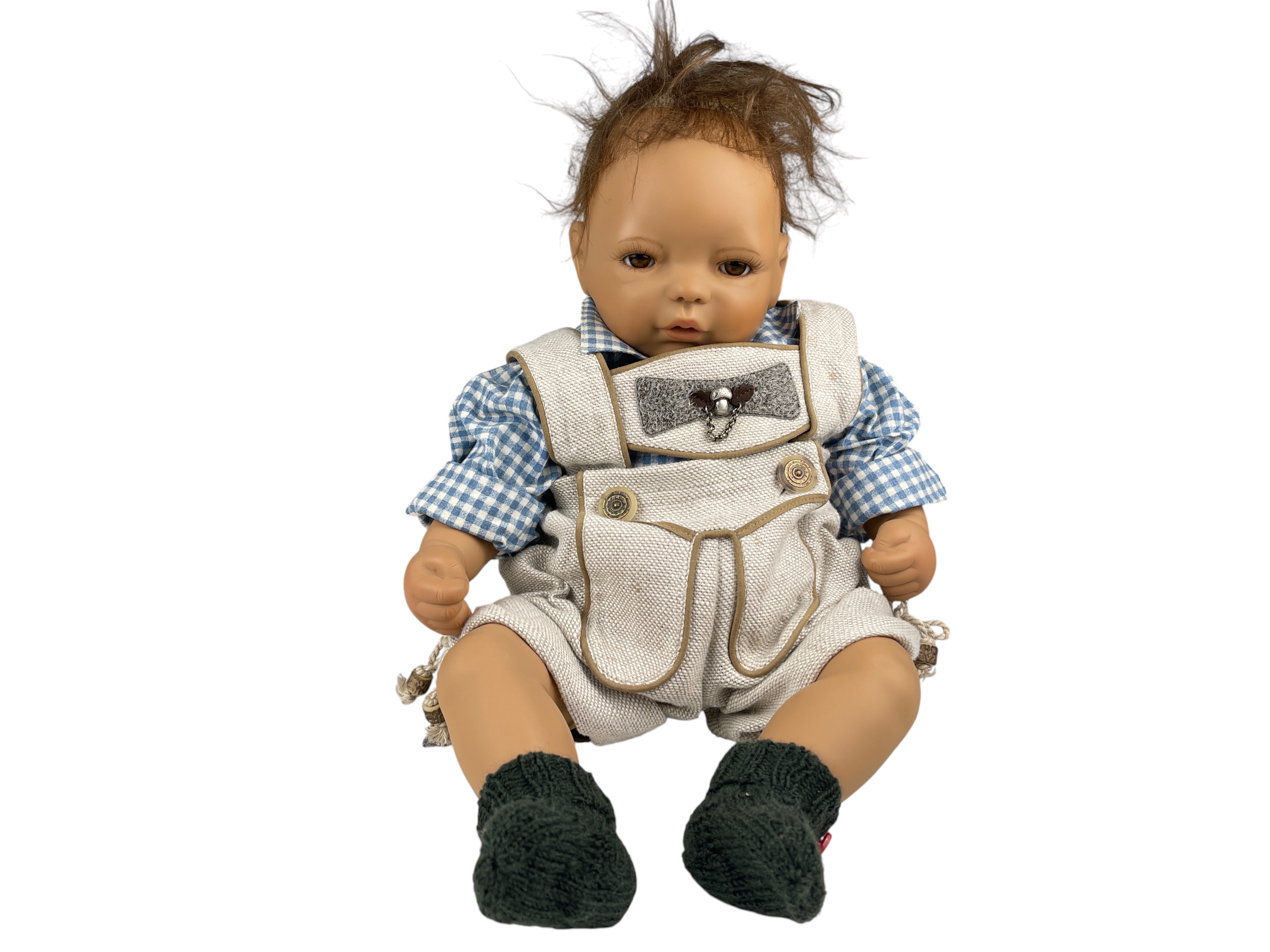 Sigikid Künstlerpuppe Vinyl Puppe 52 cm. Top Zustand    