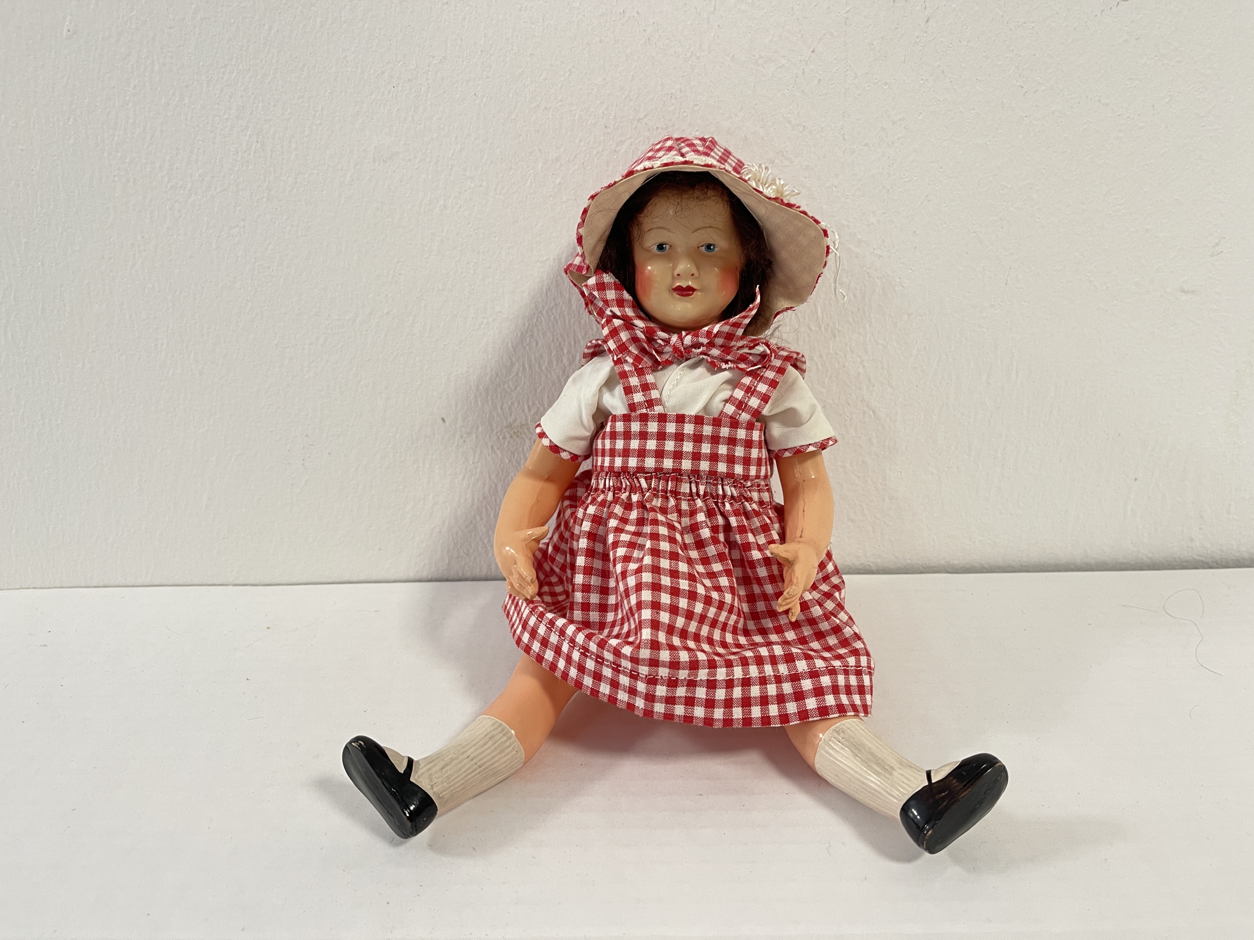 Künstlerpuppe Sammler Puppe alte Zelluloid Puppe 26 cm Zustand siehe Fotos  