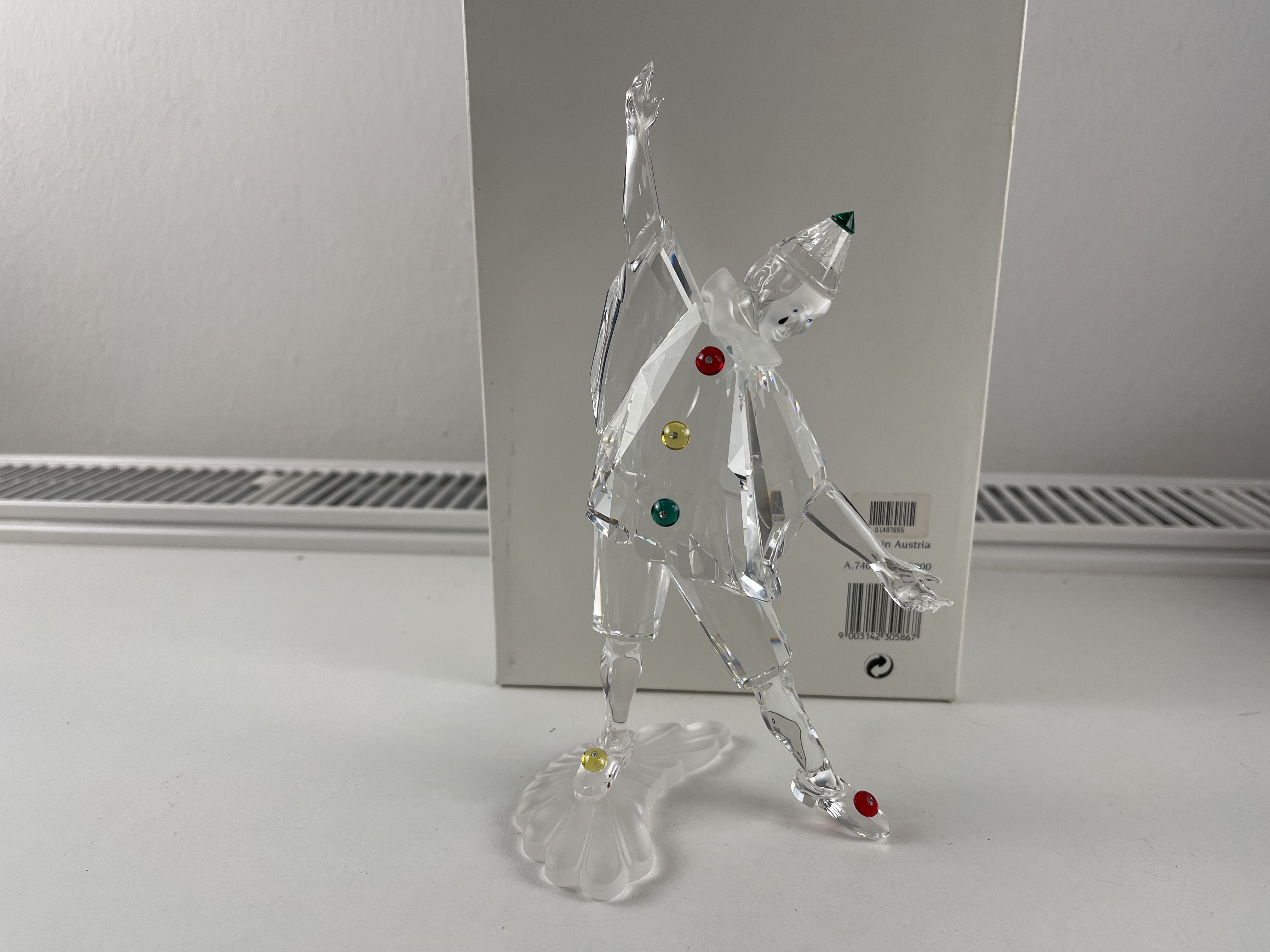 Swarovski Figur 230586 Pierrot 20 cm. Mit Ovp & Zertifikat. Top Zustand 