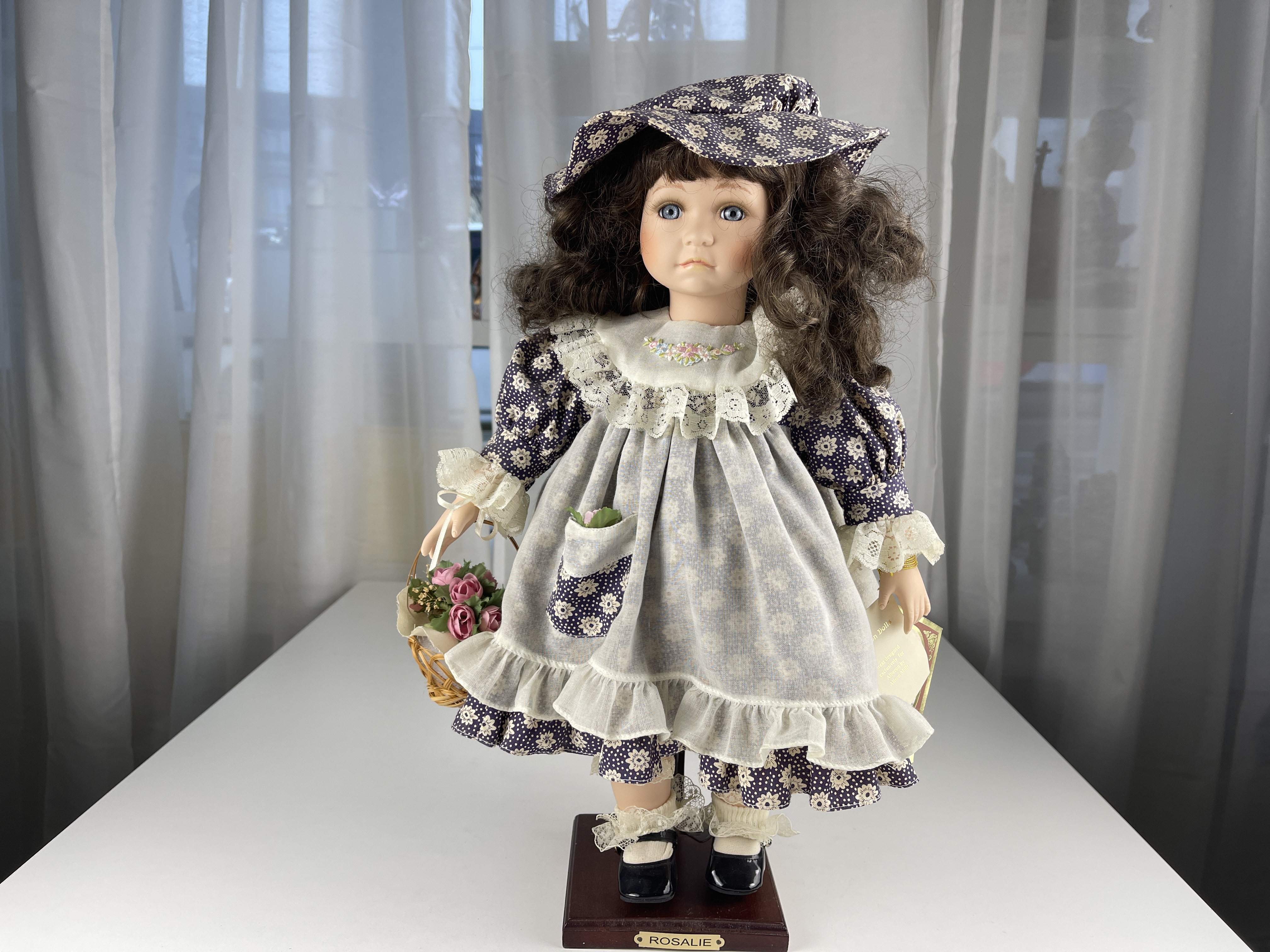 Künstlerpuppe Alberon Porzellan 45 cm. Top Zustand    