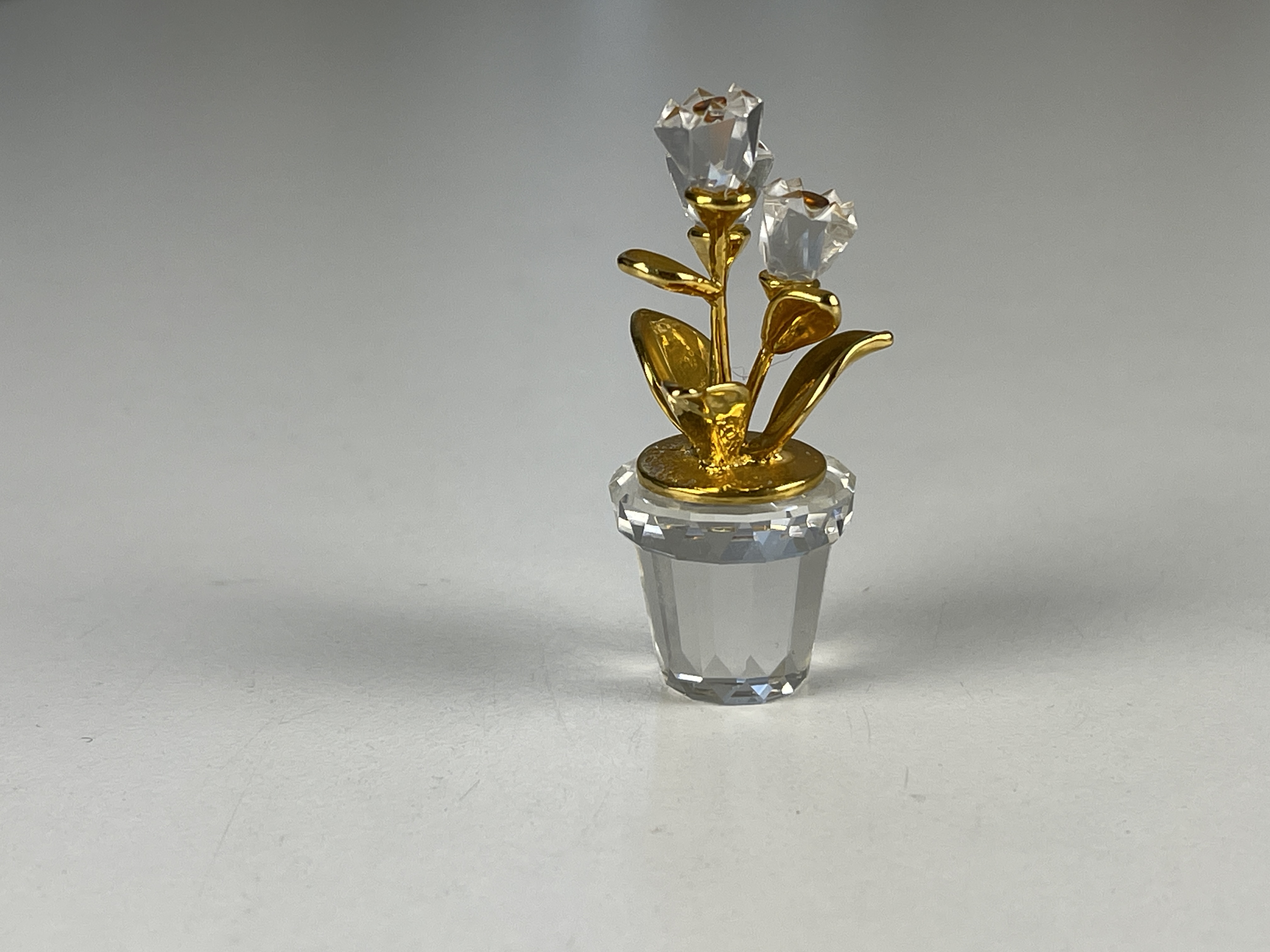 Swarovski Figur 208885 Blumentopf Blume 4,7 cm Top Zustand